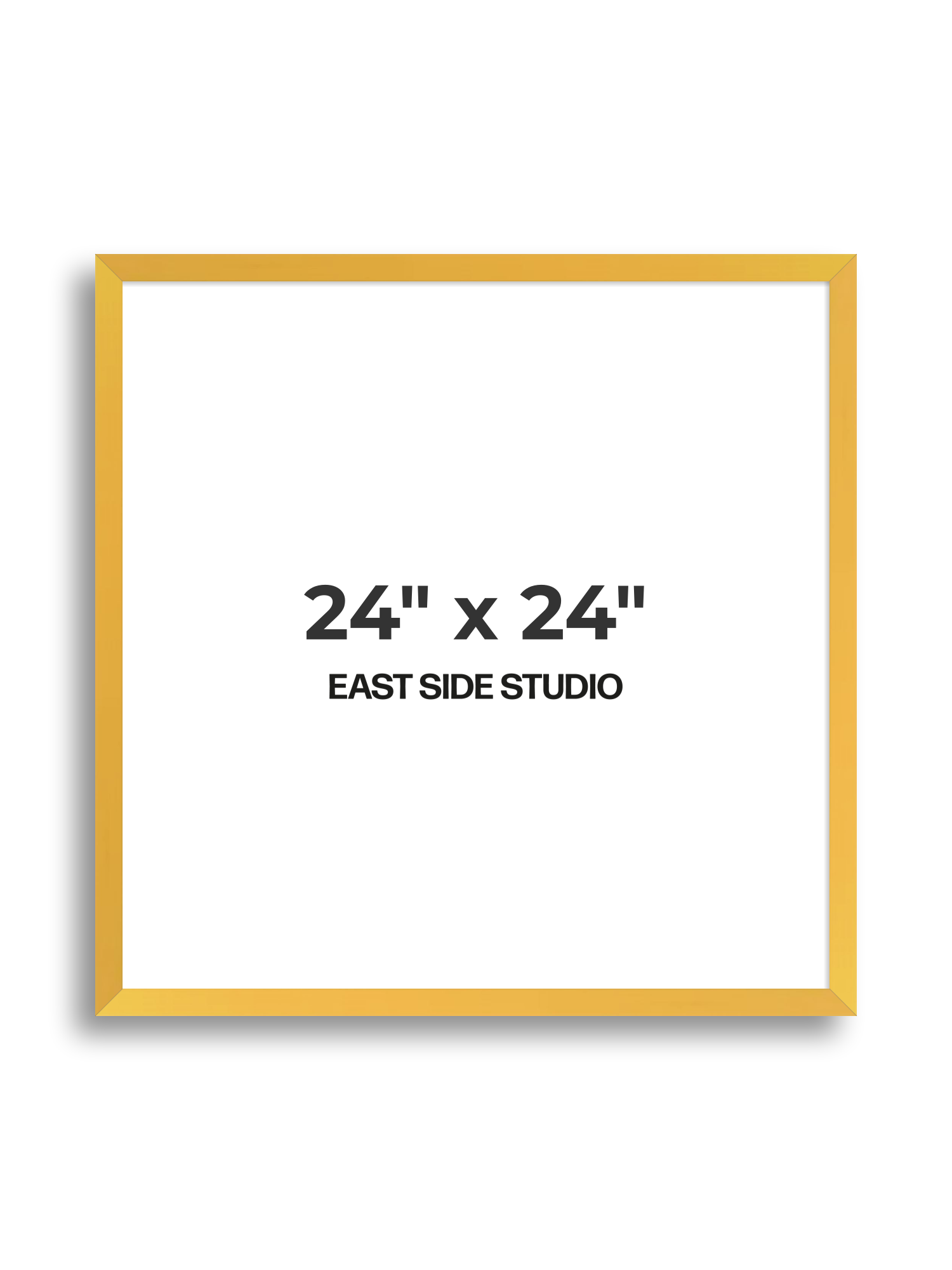 Egg Yolk Yellow 24" x 24" picture frame