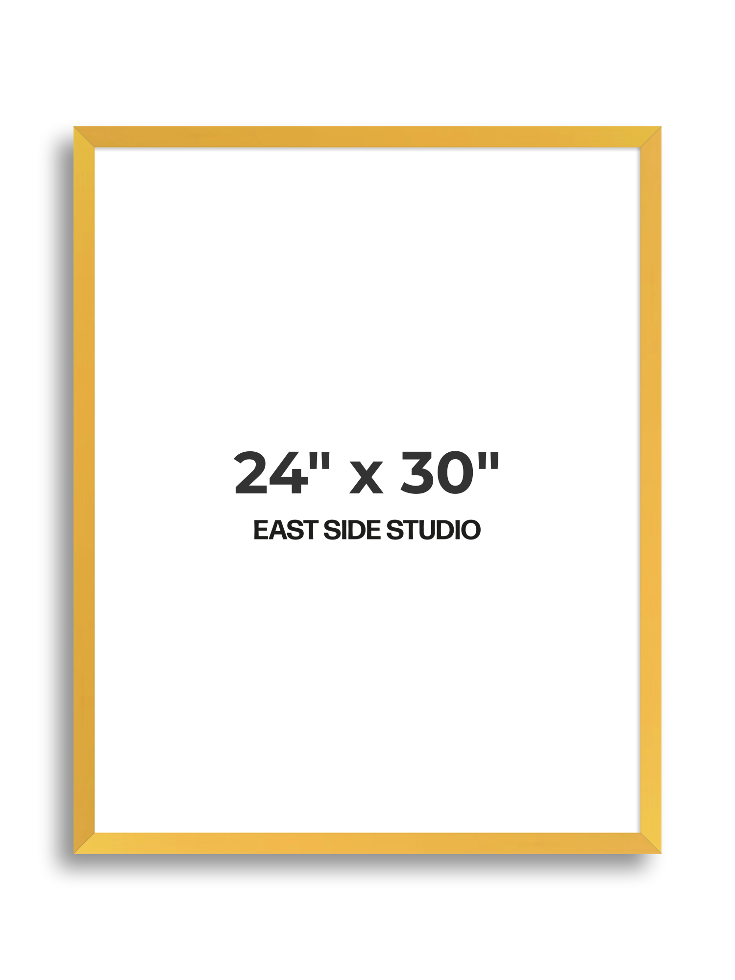 Egg Yolk Yellow 24" x 30" picture frame