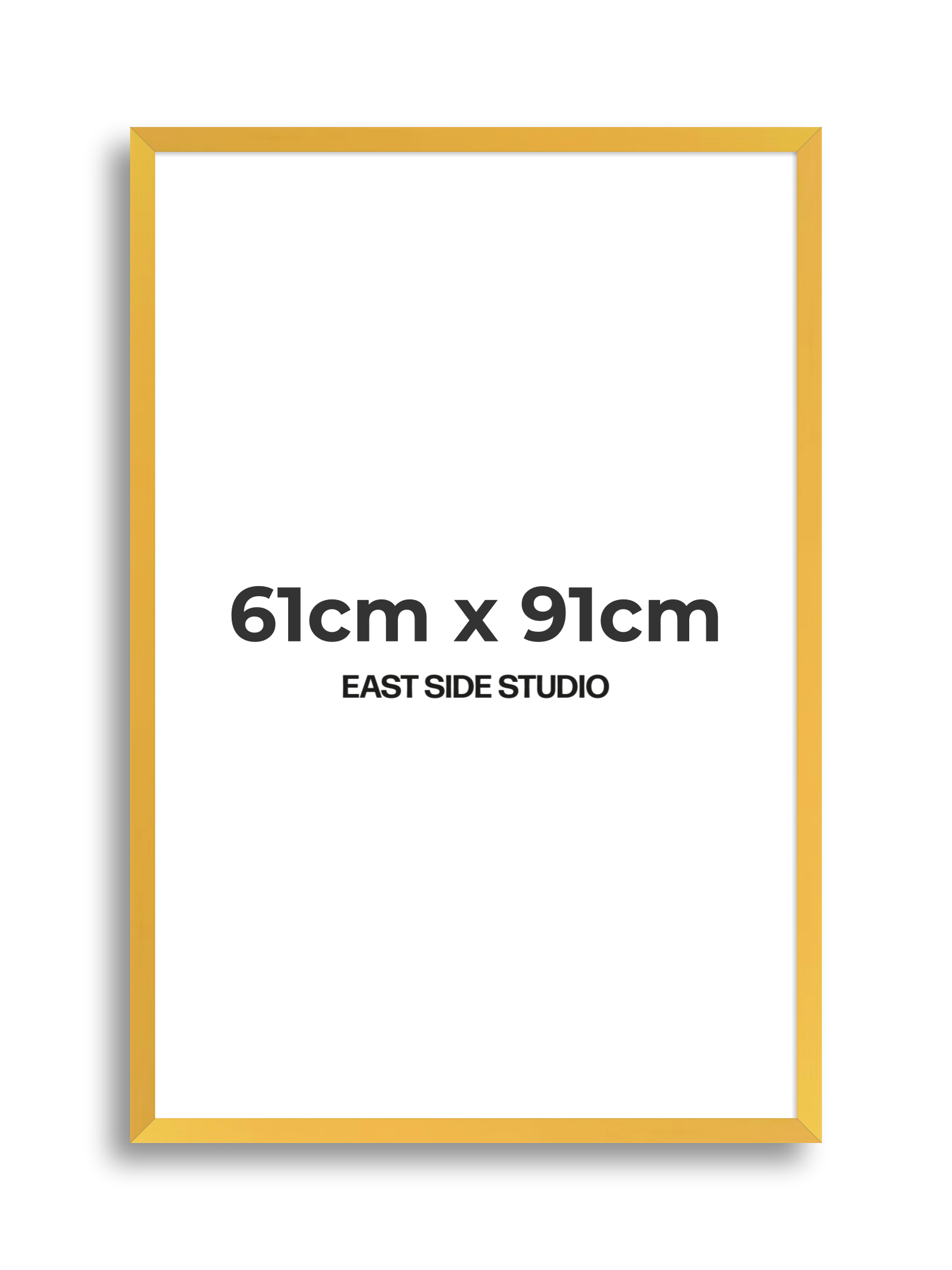 Egg Yolk Yellow 61cm x 91cm picture frame