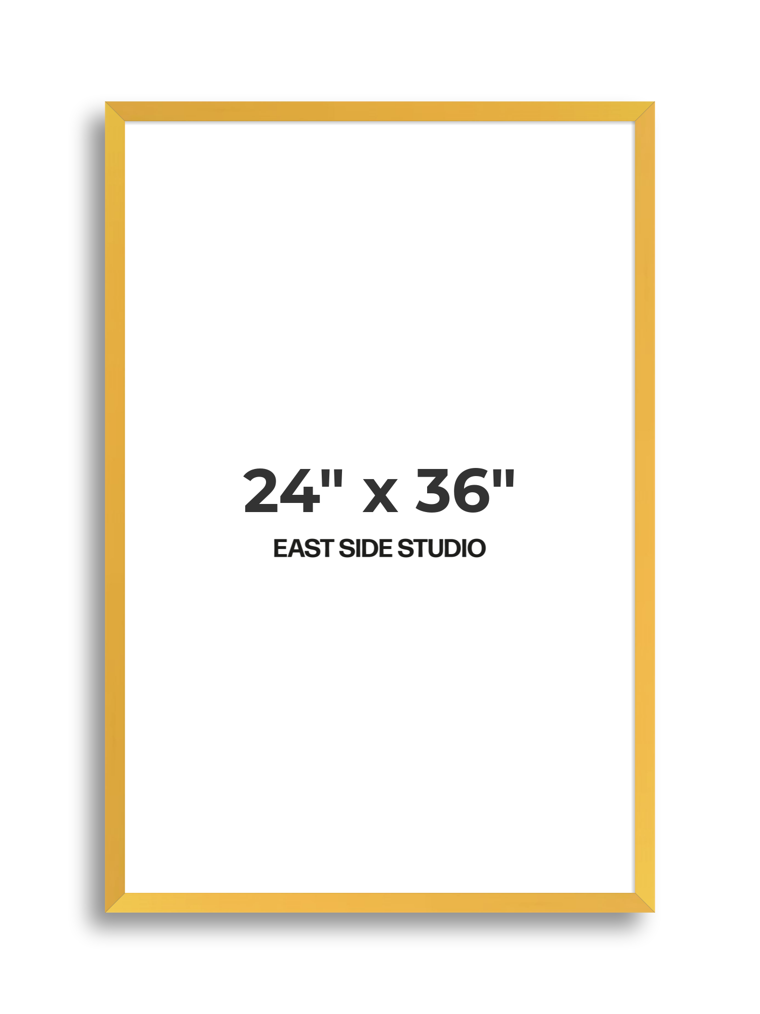 Egg Yolk Yellow 24" x 36" picture frame