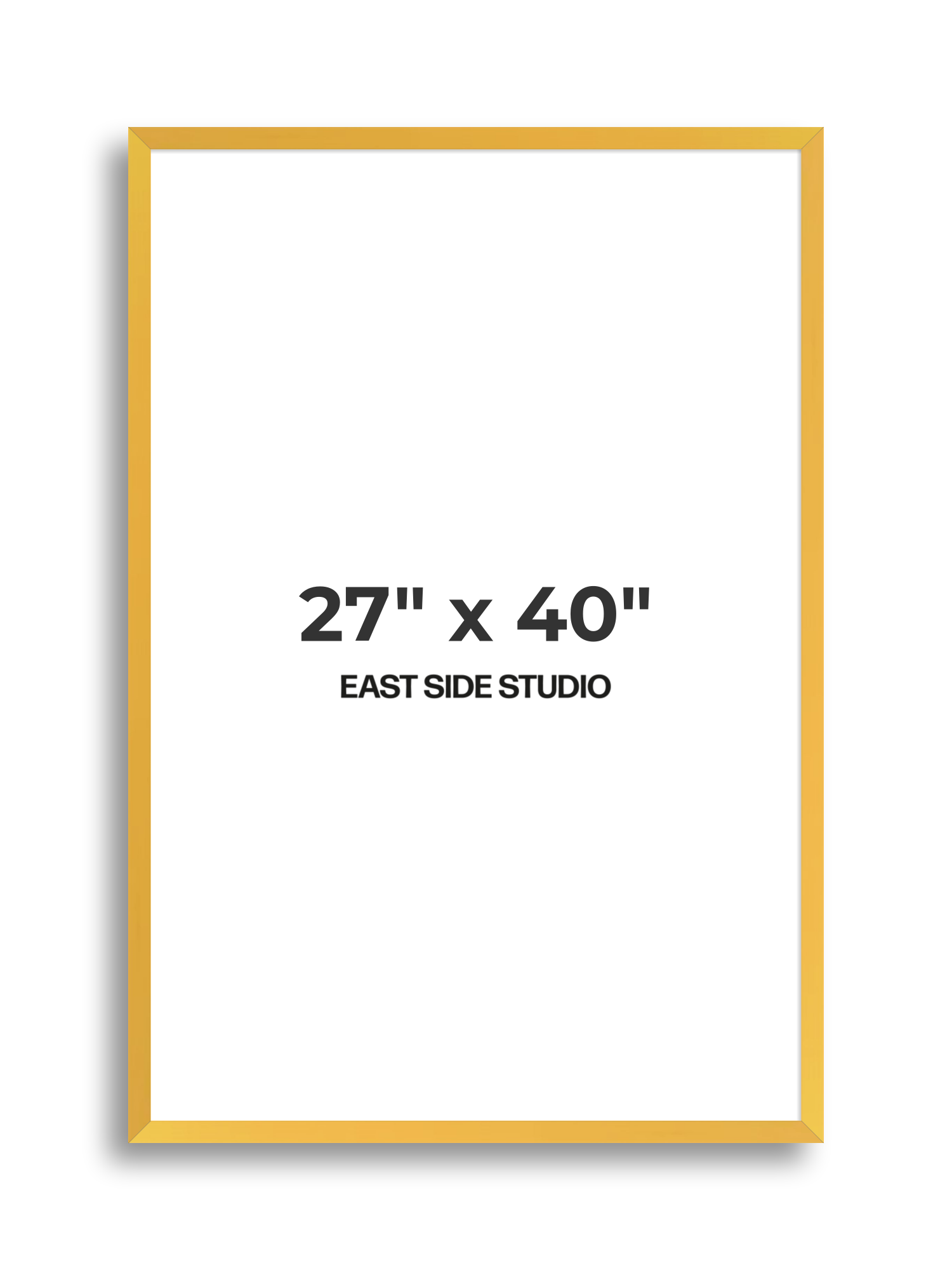 Egg Yolk Yellow 27" x 40" picture frame