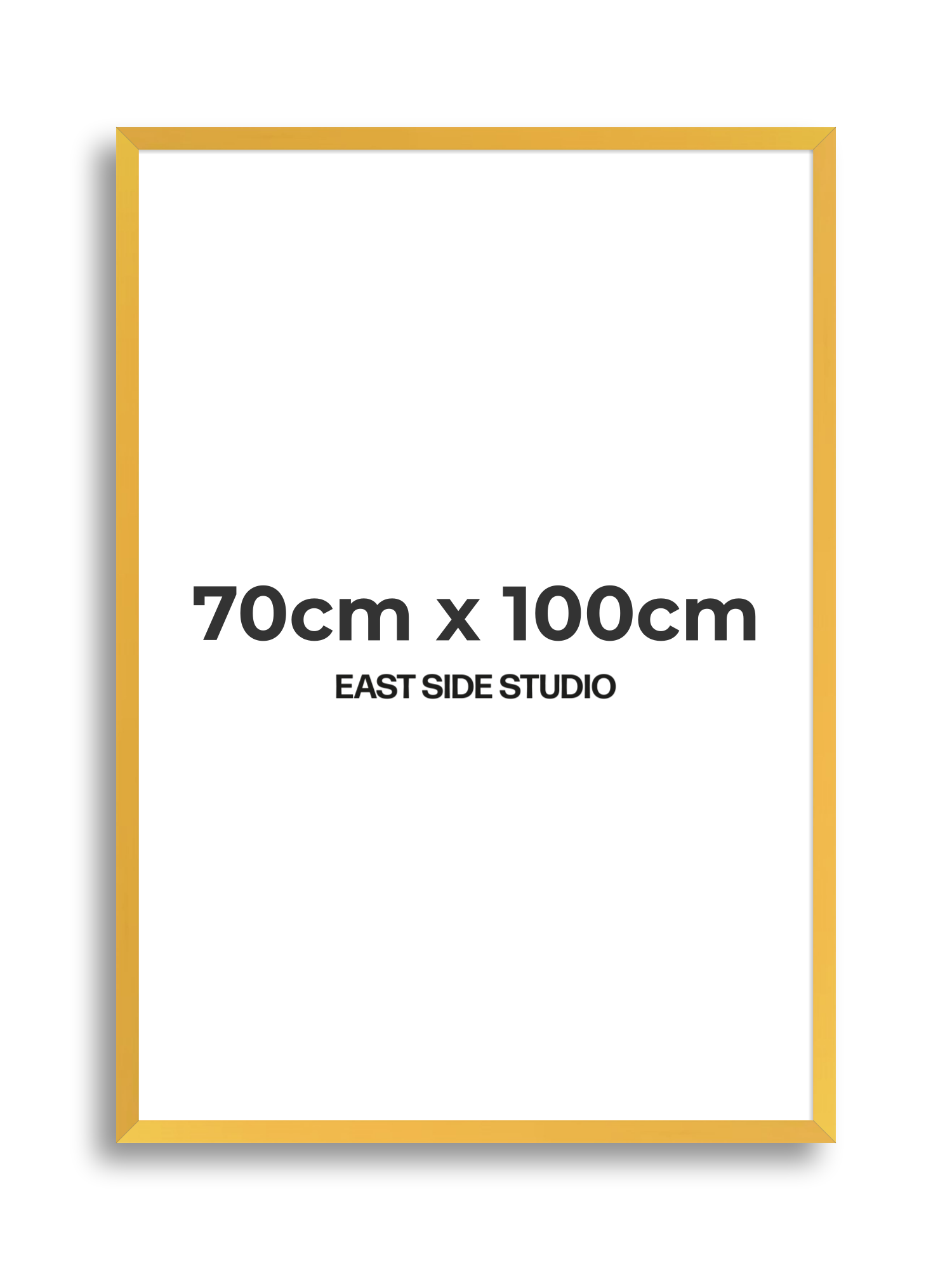 Egg Yolk Yellow 70cm x 100cm picture frame