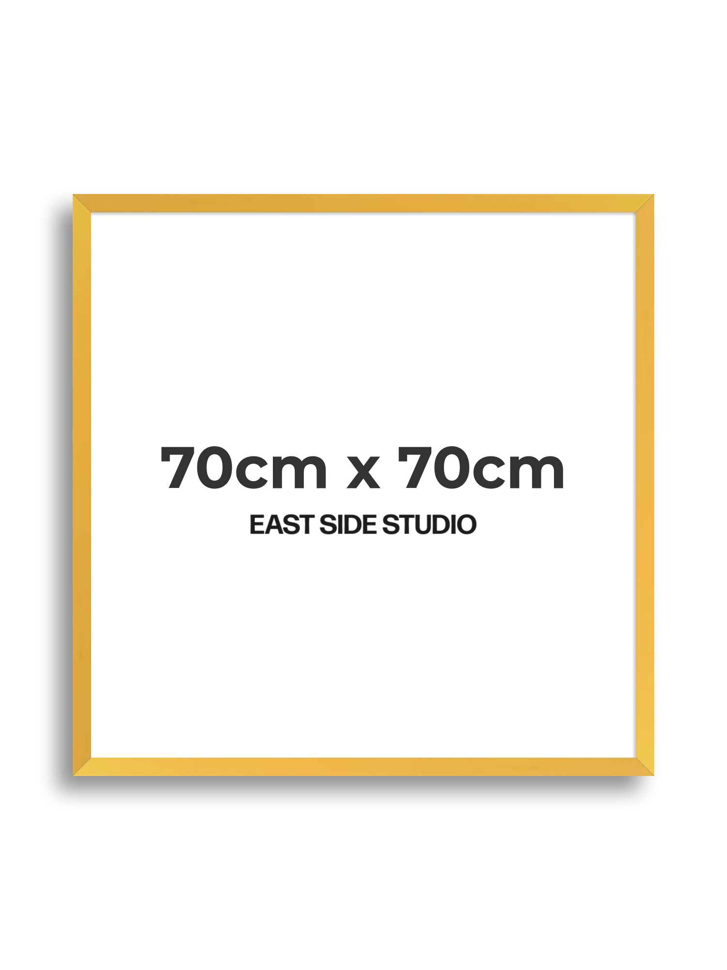 Egg Yolk Yellow 70cm x 70cm picture frame