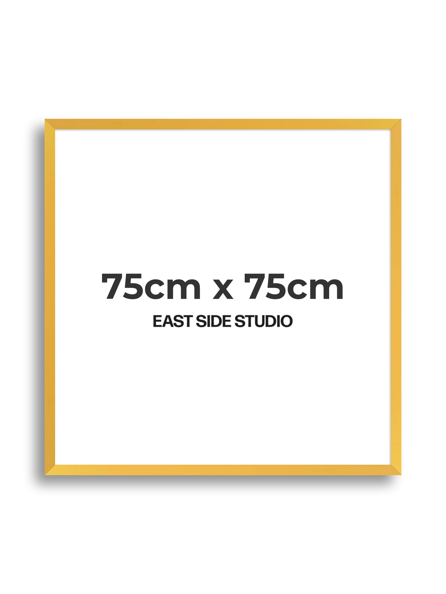 Egg Yolk Yellow 75cm x 75cm picture frame
