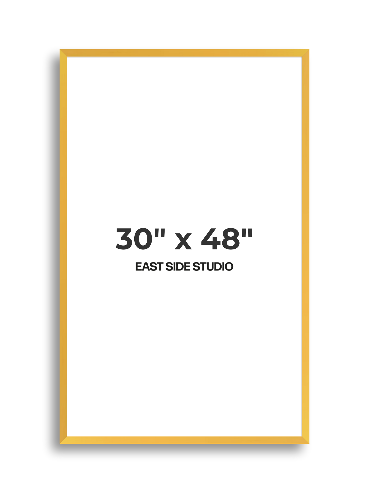 Egg Yolk Yellow 30" x 48" picture frame