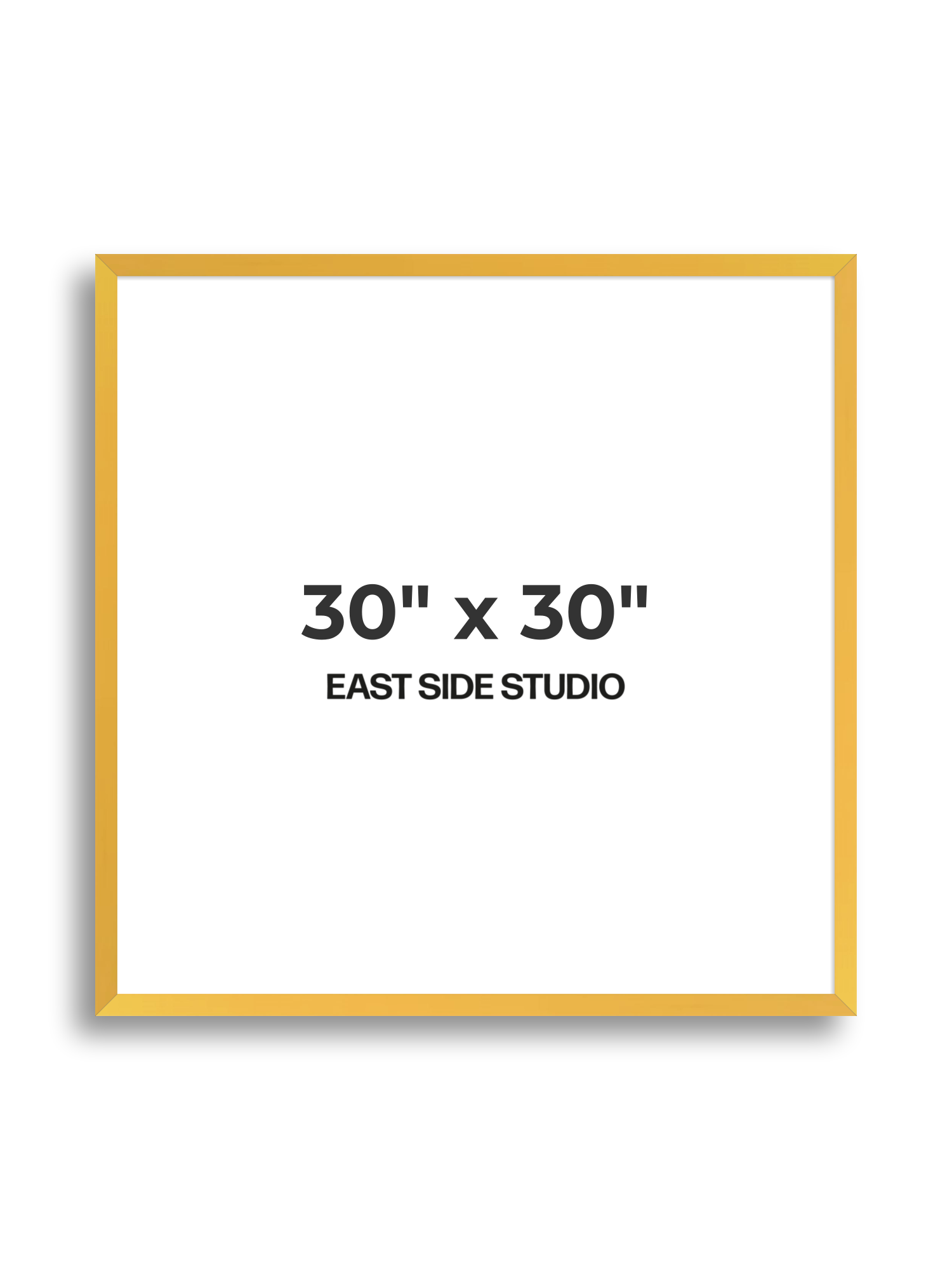 Egg Yolk Yellow 30" x 30" picture frame