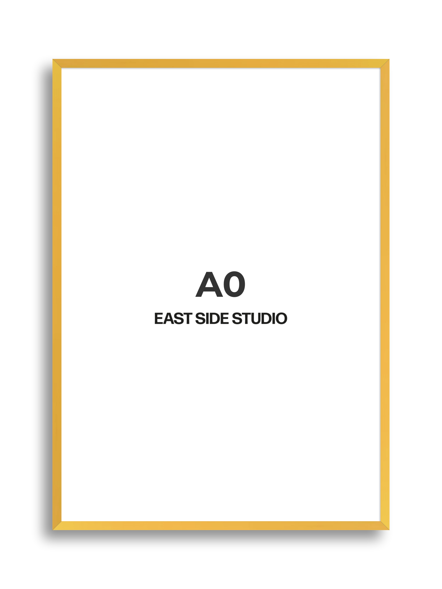 Egg Yolk Yellow A0 picture frame