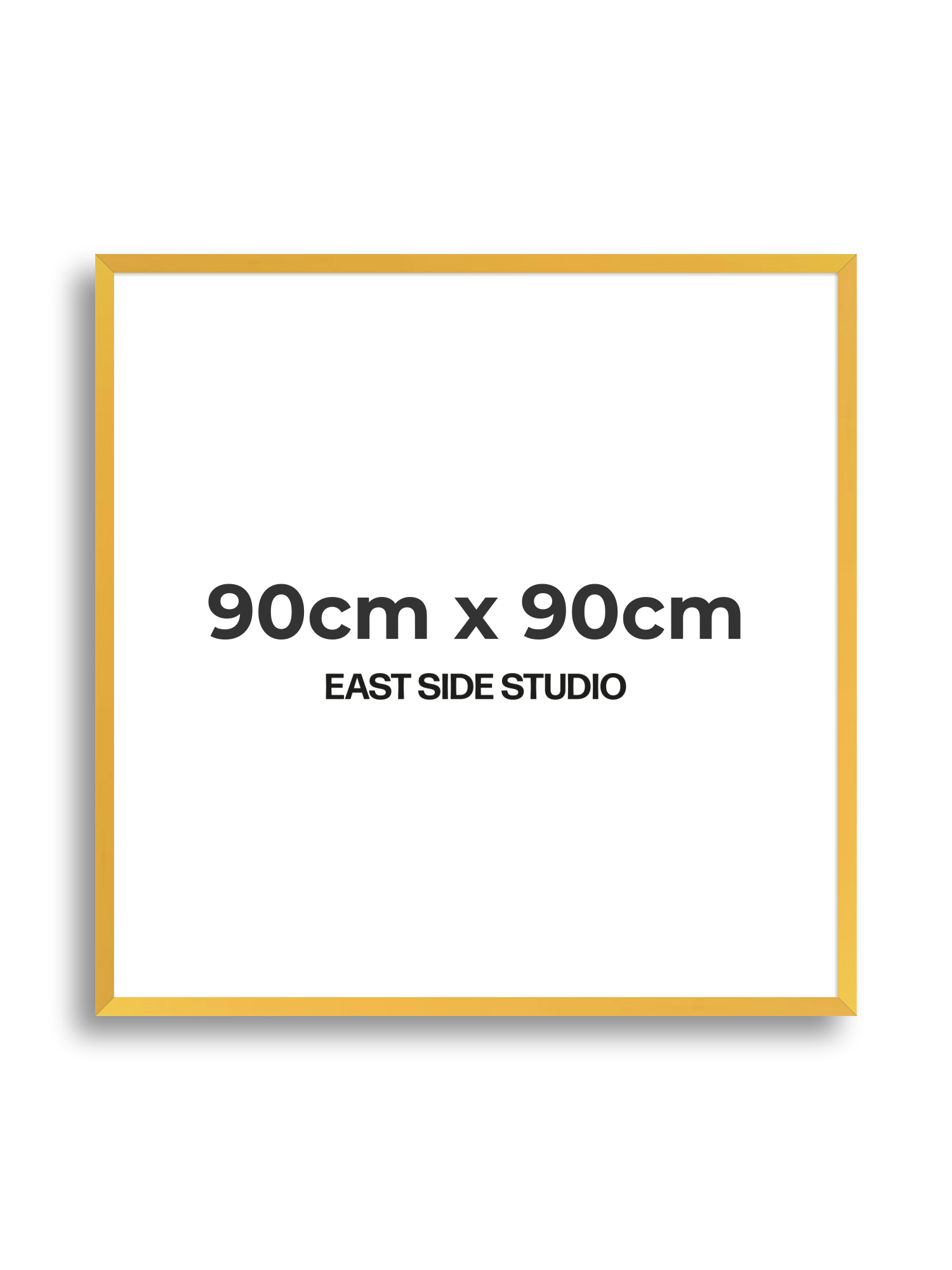 Egg Yolk Yellow 90cm x 90cm picture frame