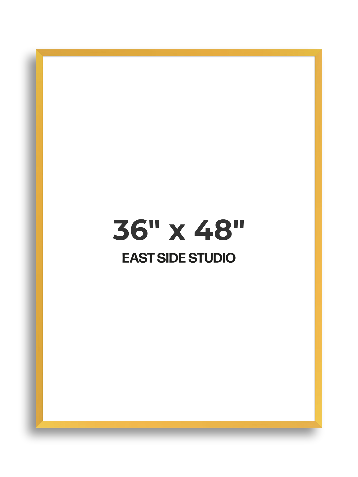 Egg Yolk Yellow 36" x 48" picture frame