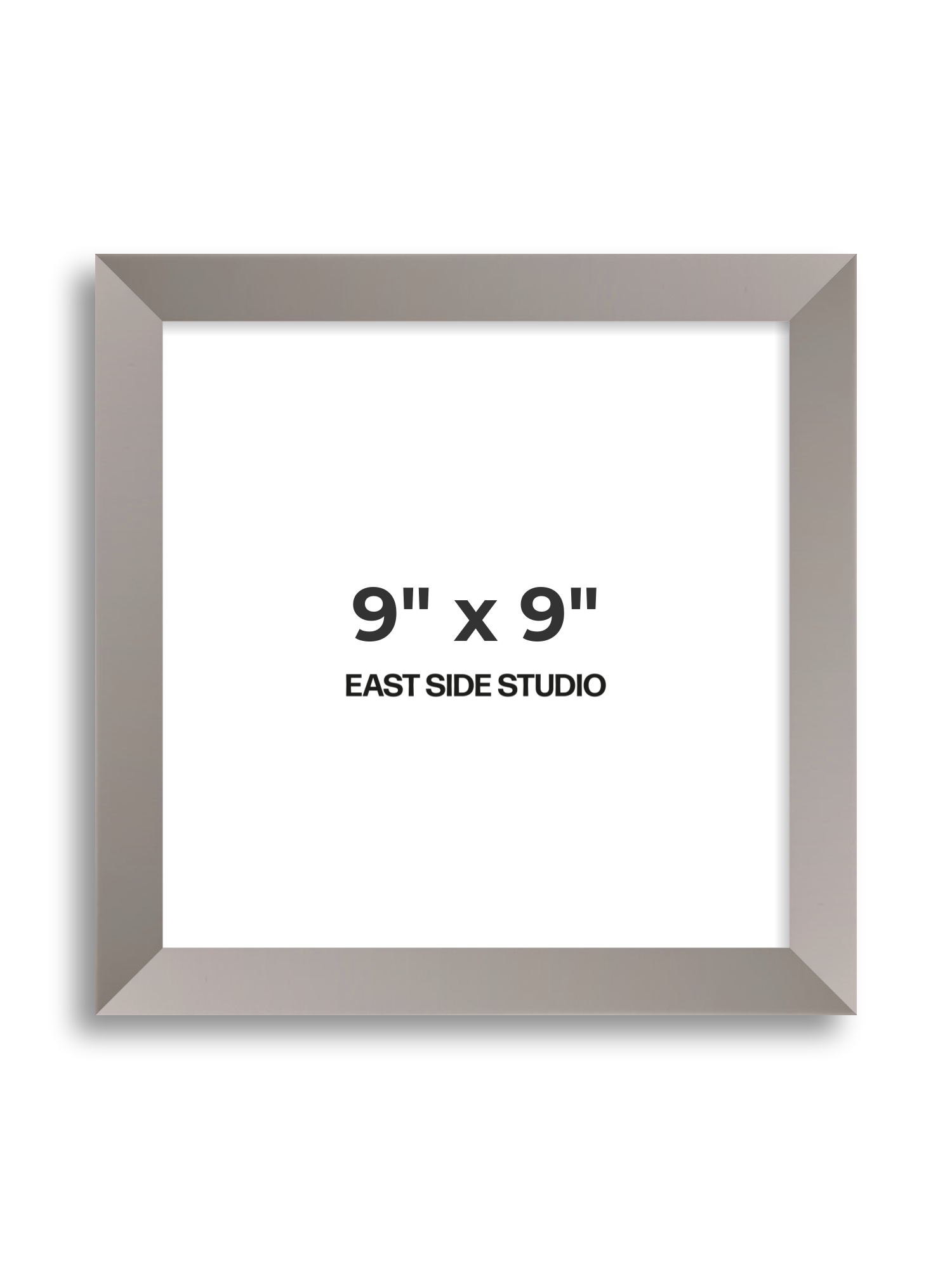 Ash Grey 9" x 9" picture frame
