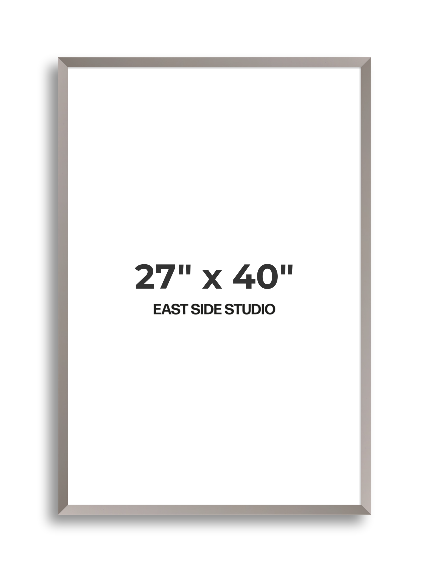 Ash Grey 27" x 40" picture frame