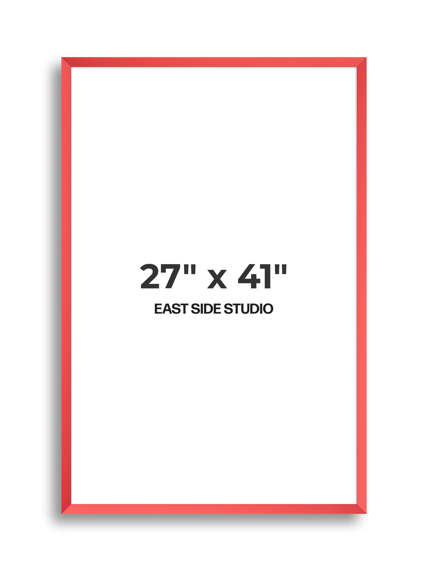 Blossom Red 27" x 41" picture frame