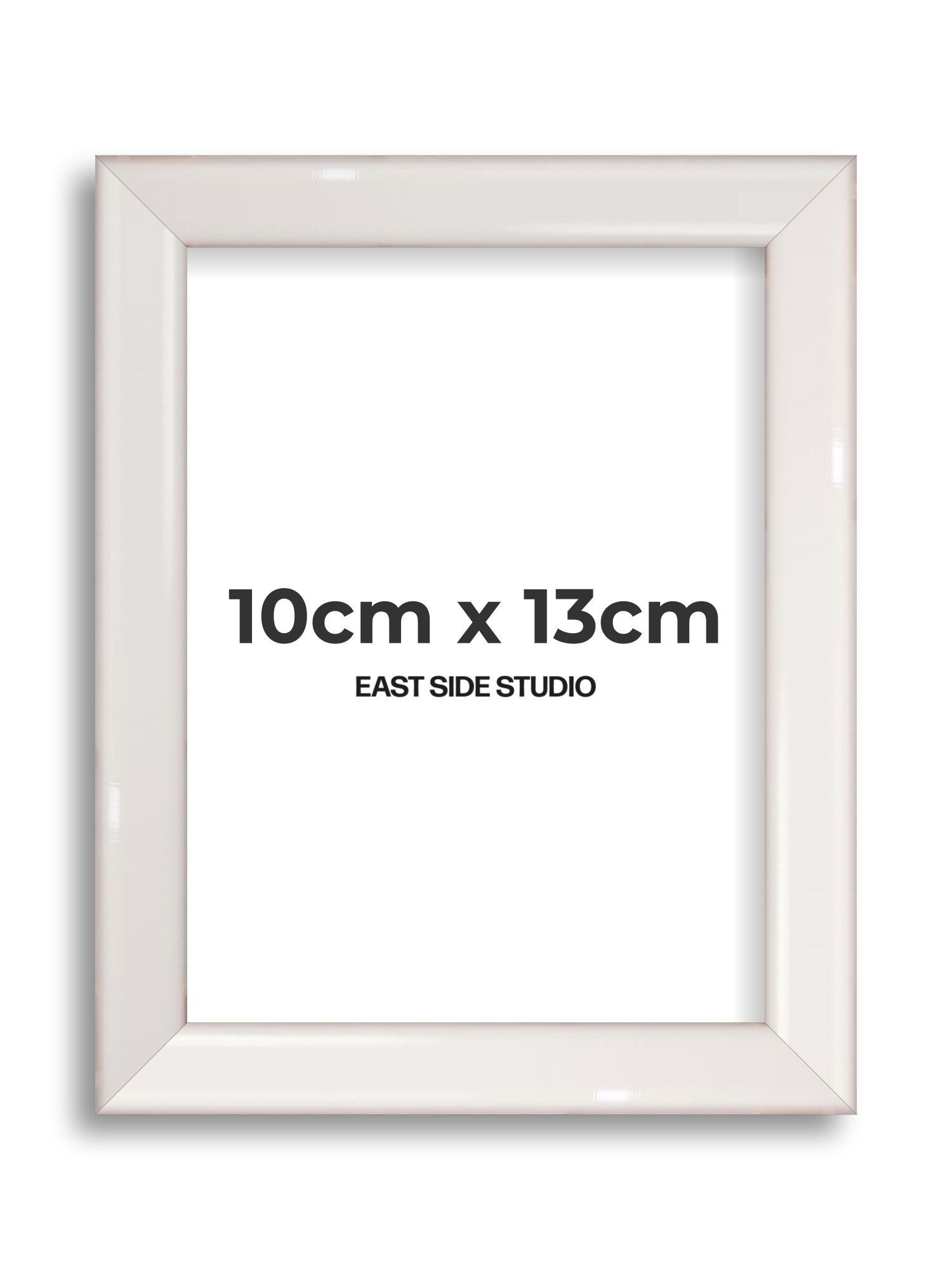White Gloss 10cm x 13cm picture frame