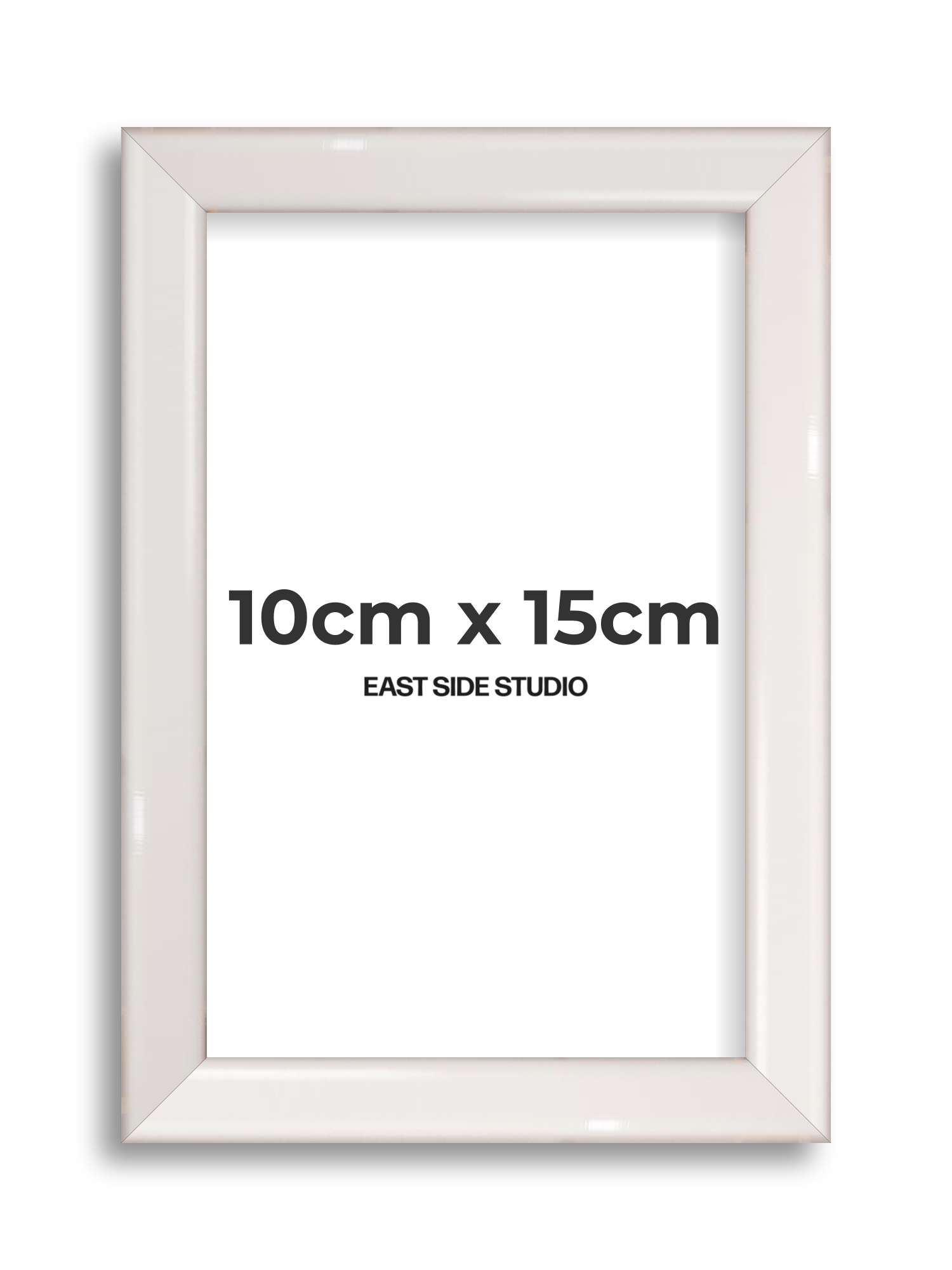 White Gloss 10cm x 15cm picture frame