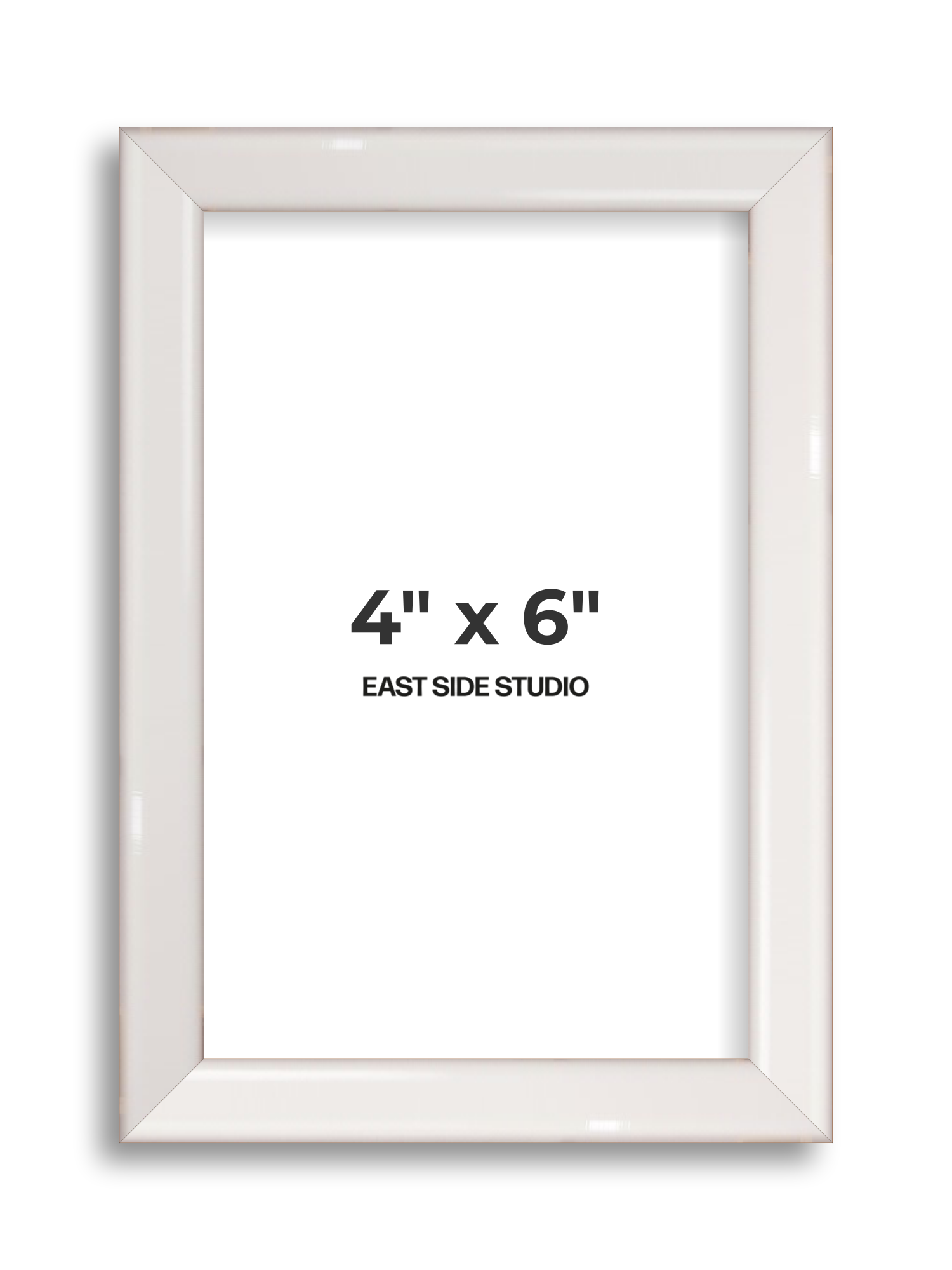 White Gloss 4" x 6" picture frame
