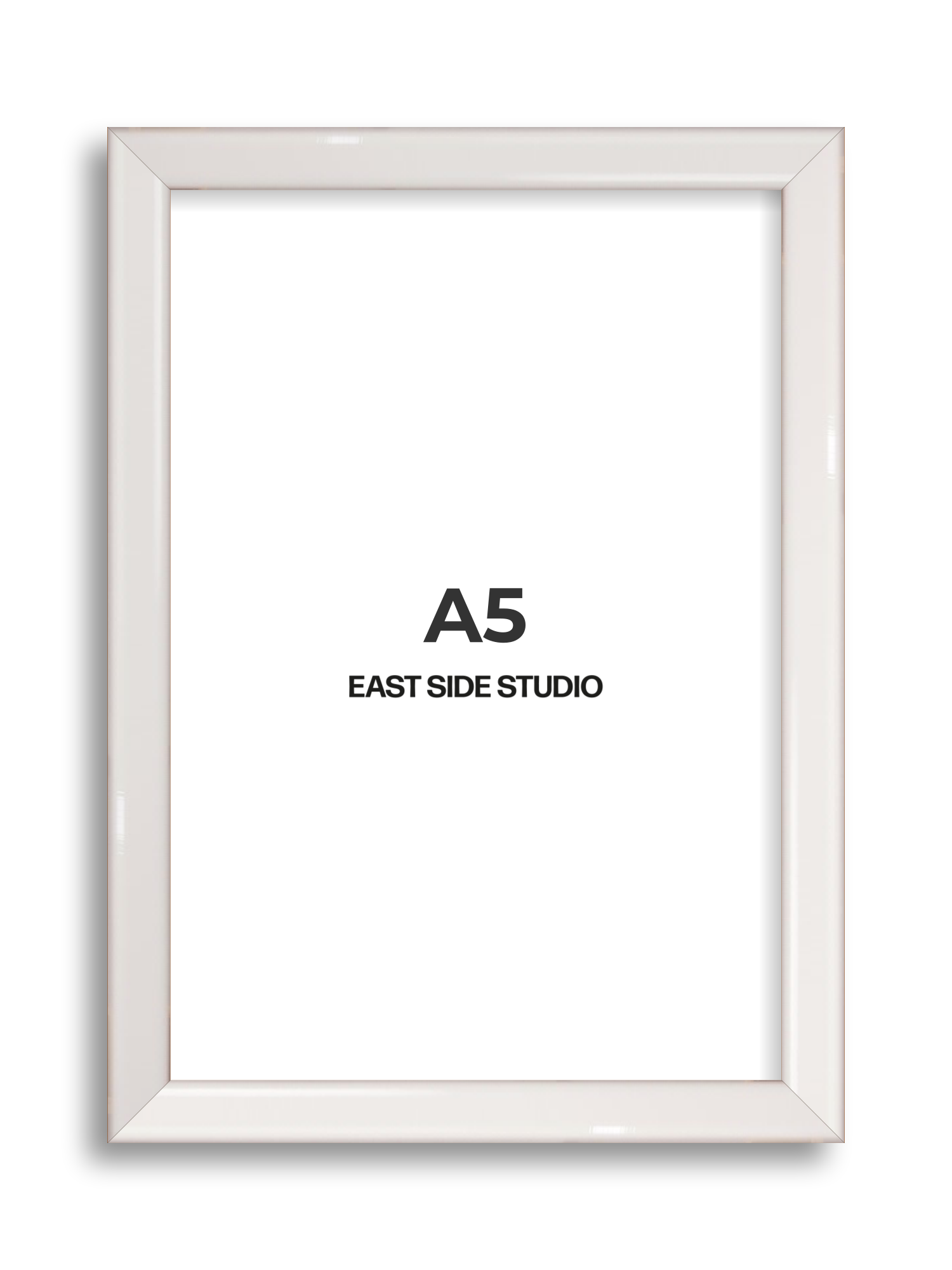 White Gloss A5 picture frame