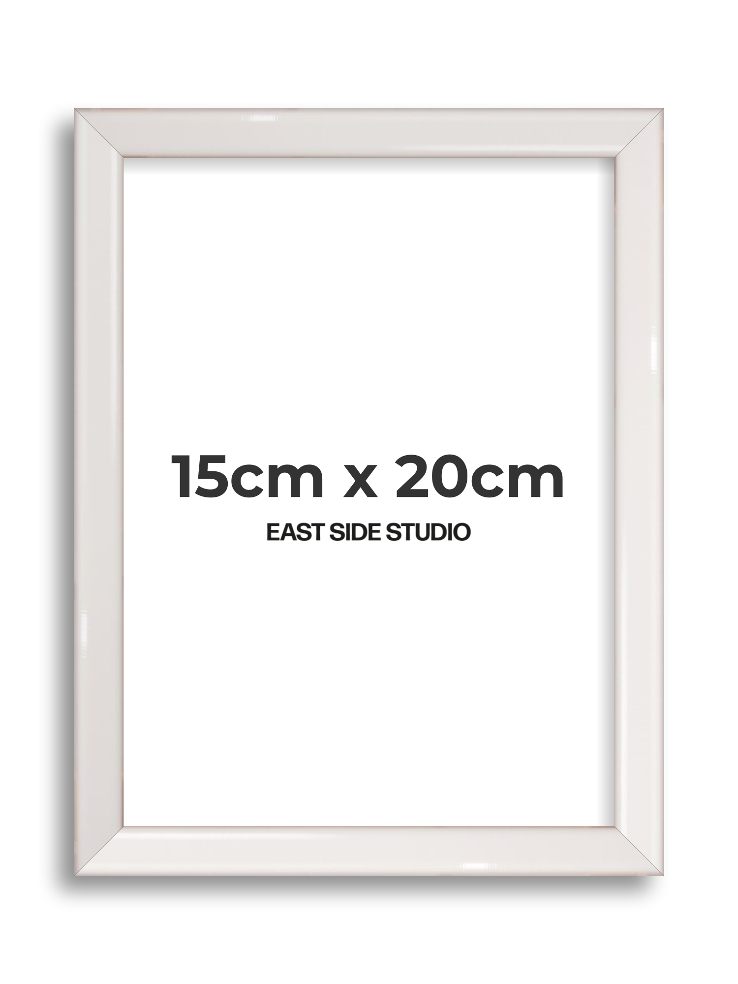 White Gloss 15cm x 20cm picture frame