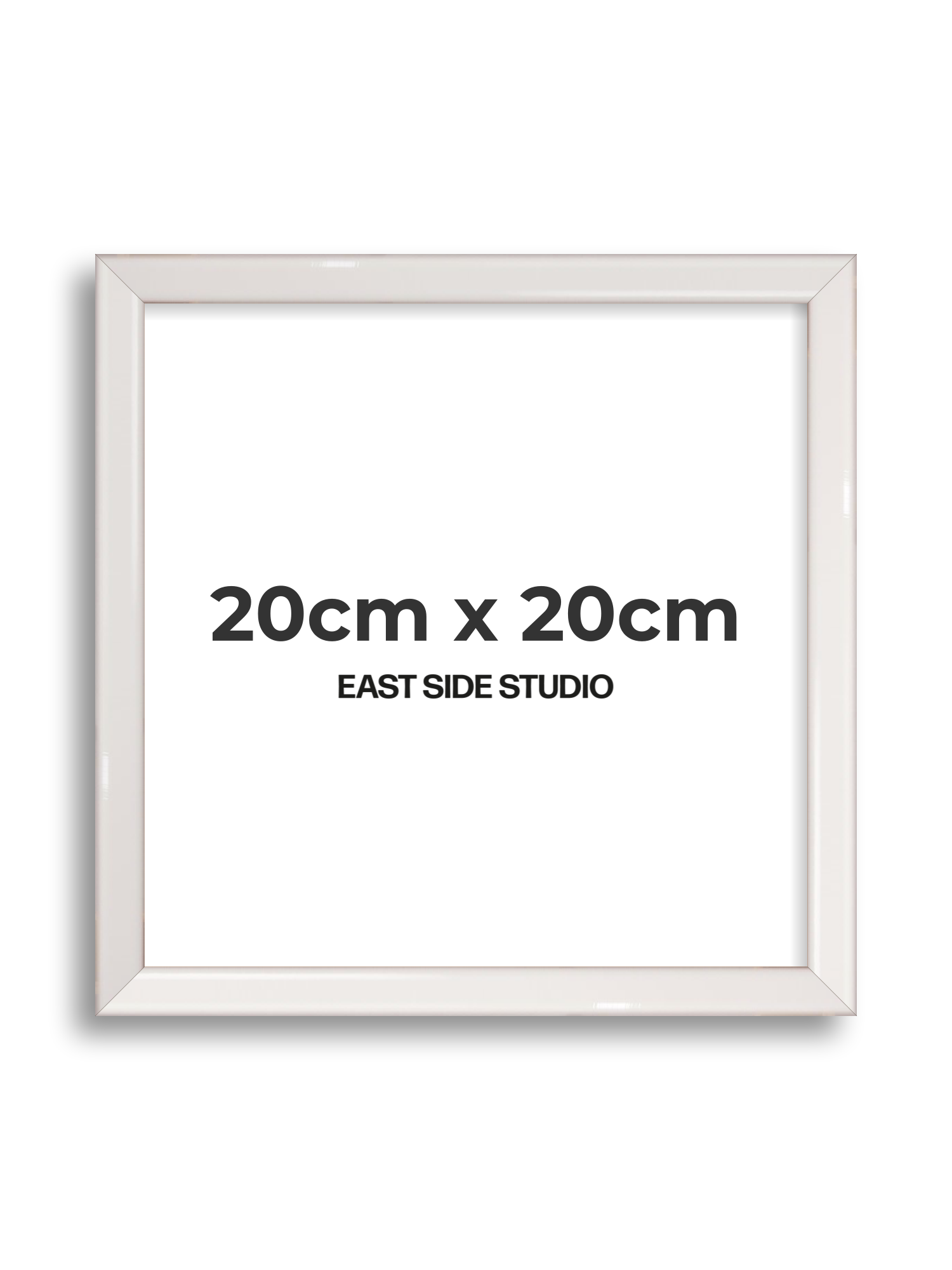 White Gloss 20cm x 20cm picture frame