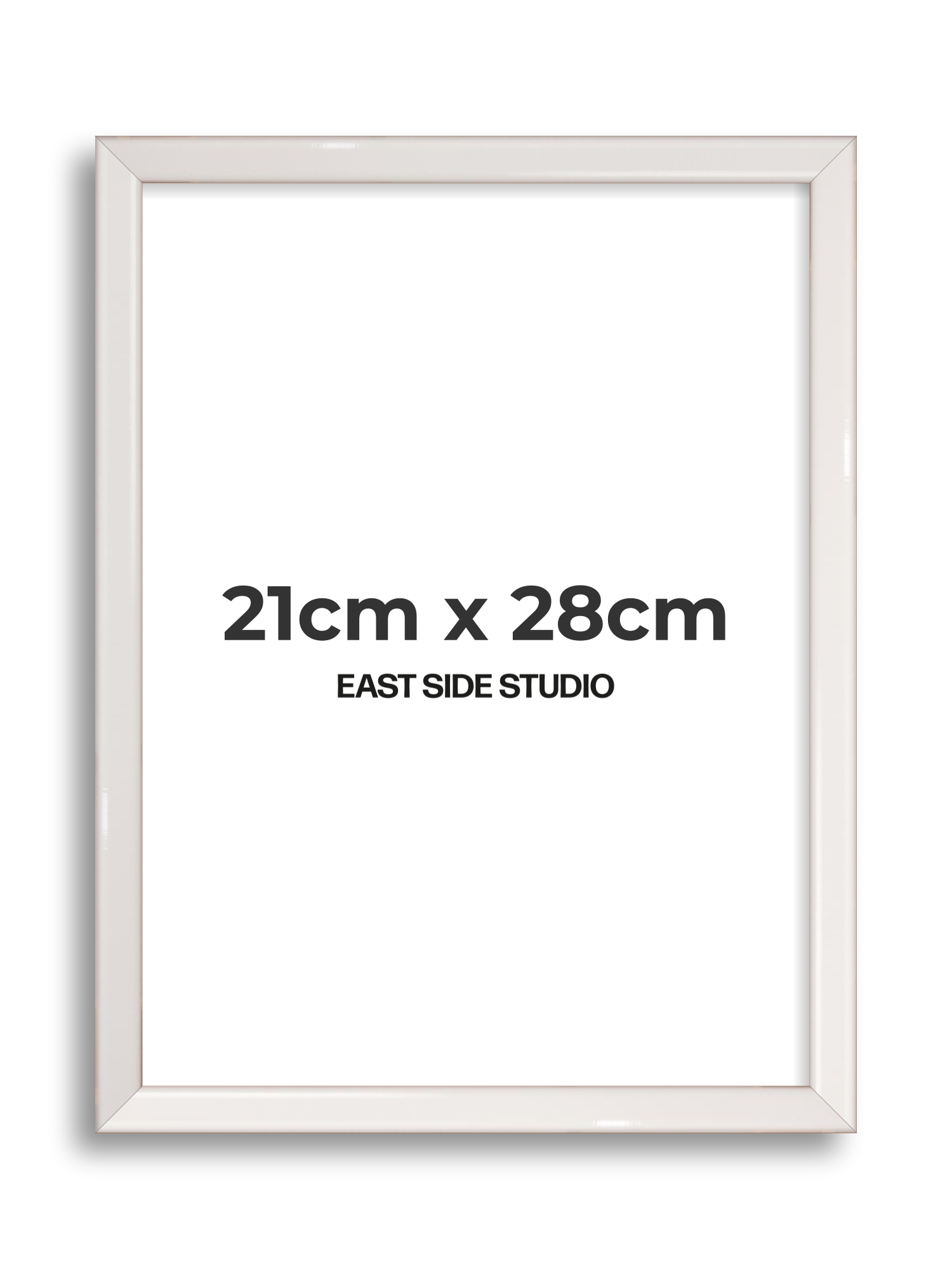 White Gloss 21cm x 28cm picture frame