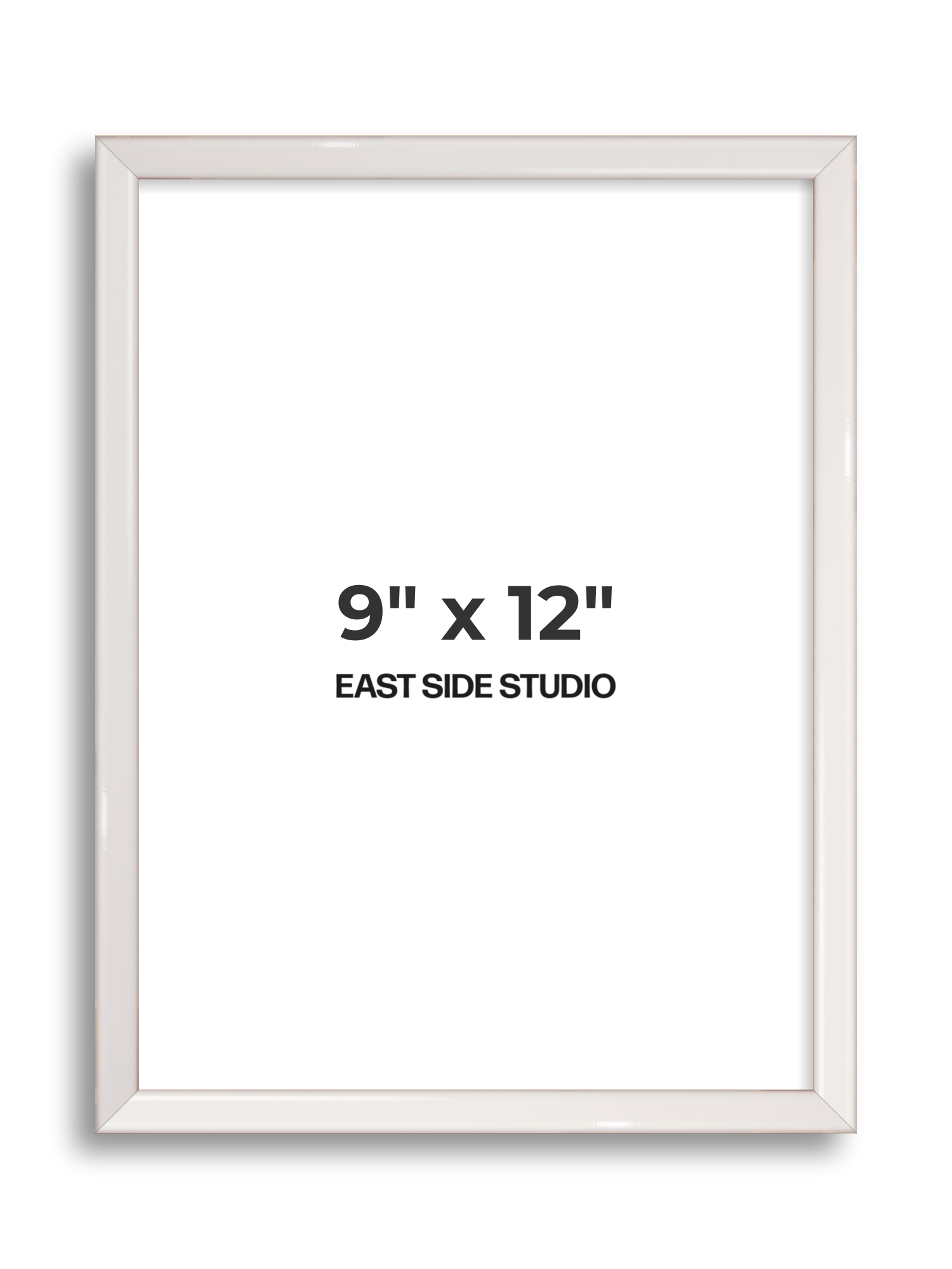 White Gloss 9" x 12" picture frame