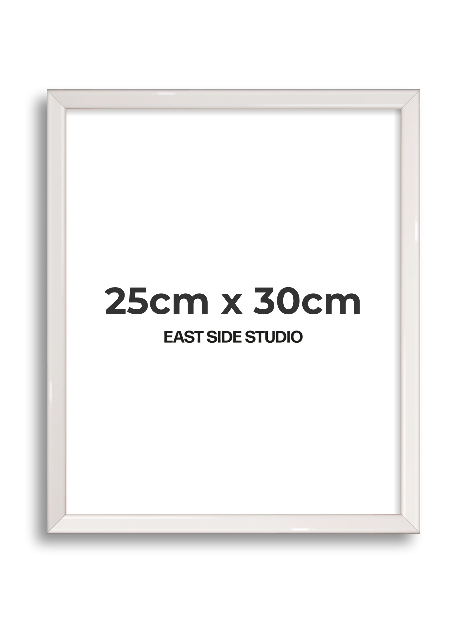 White Gloss 25cm x 30cm picture frame