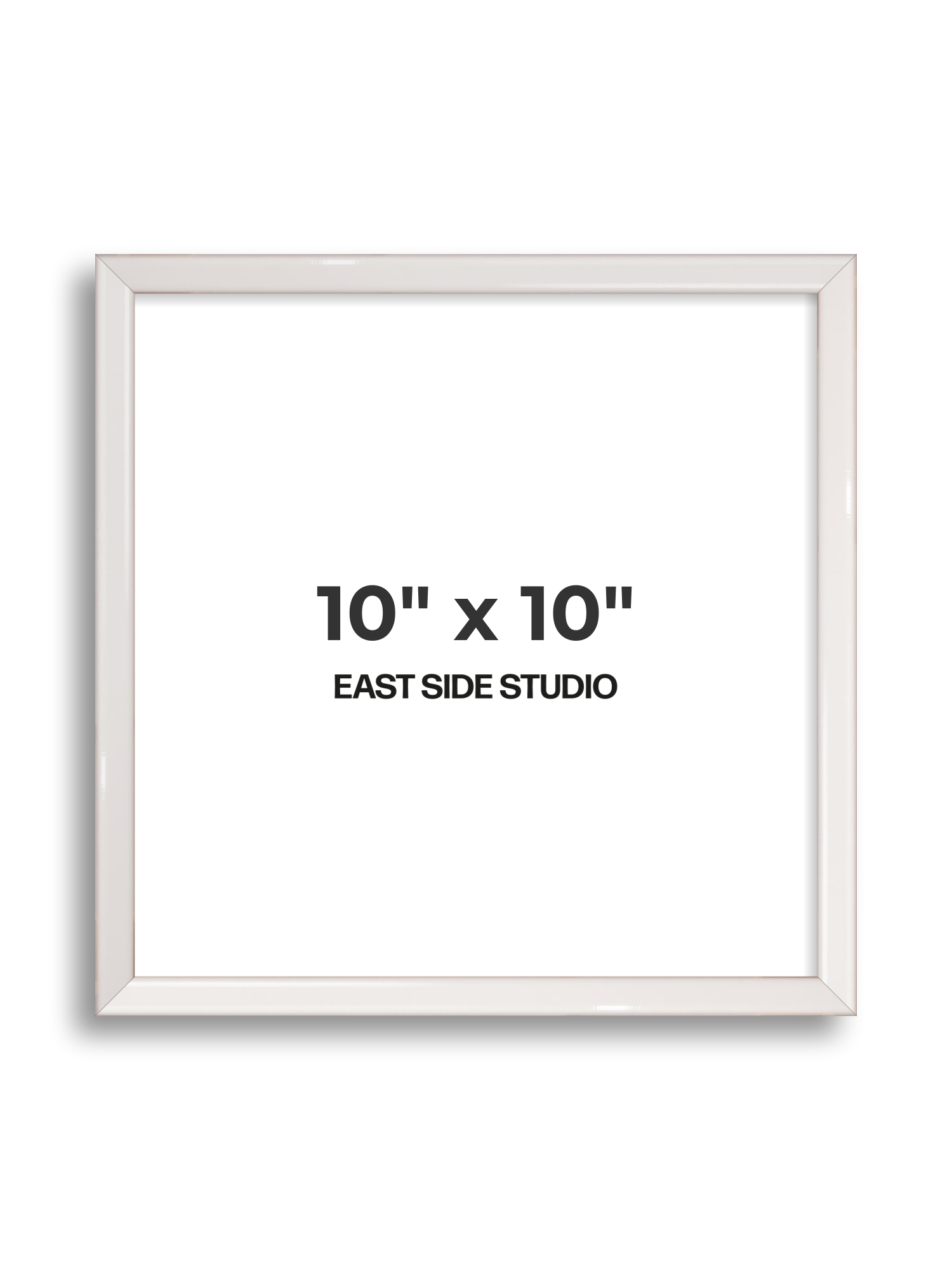 White Gloss 10" x 10" picture frame