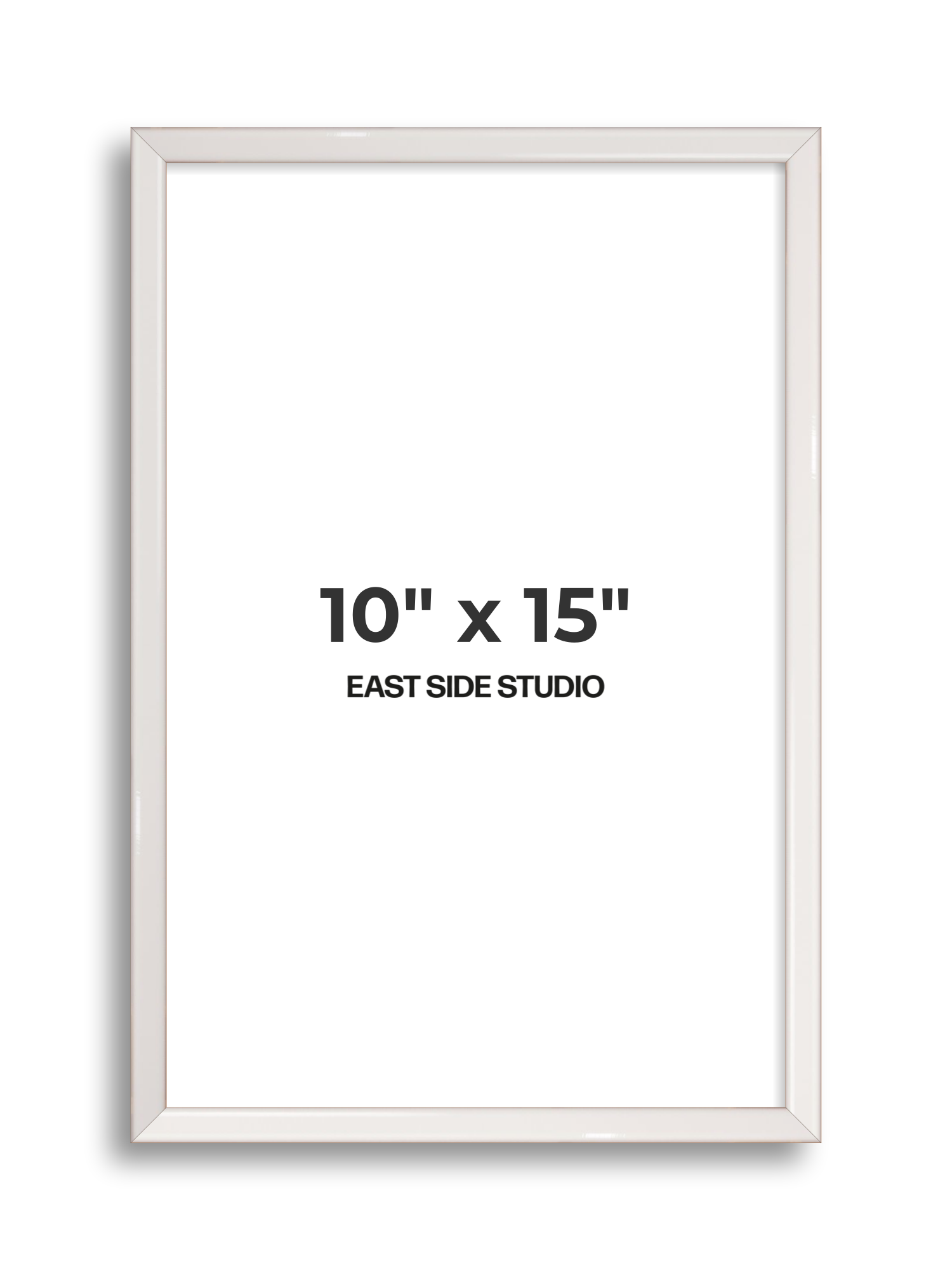 White Gloss 10" x 15" picture frame