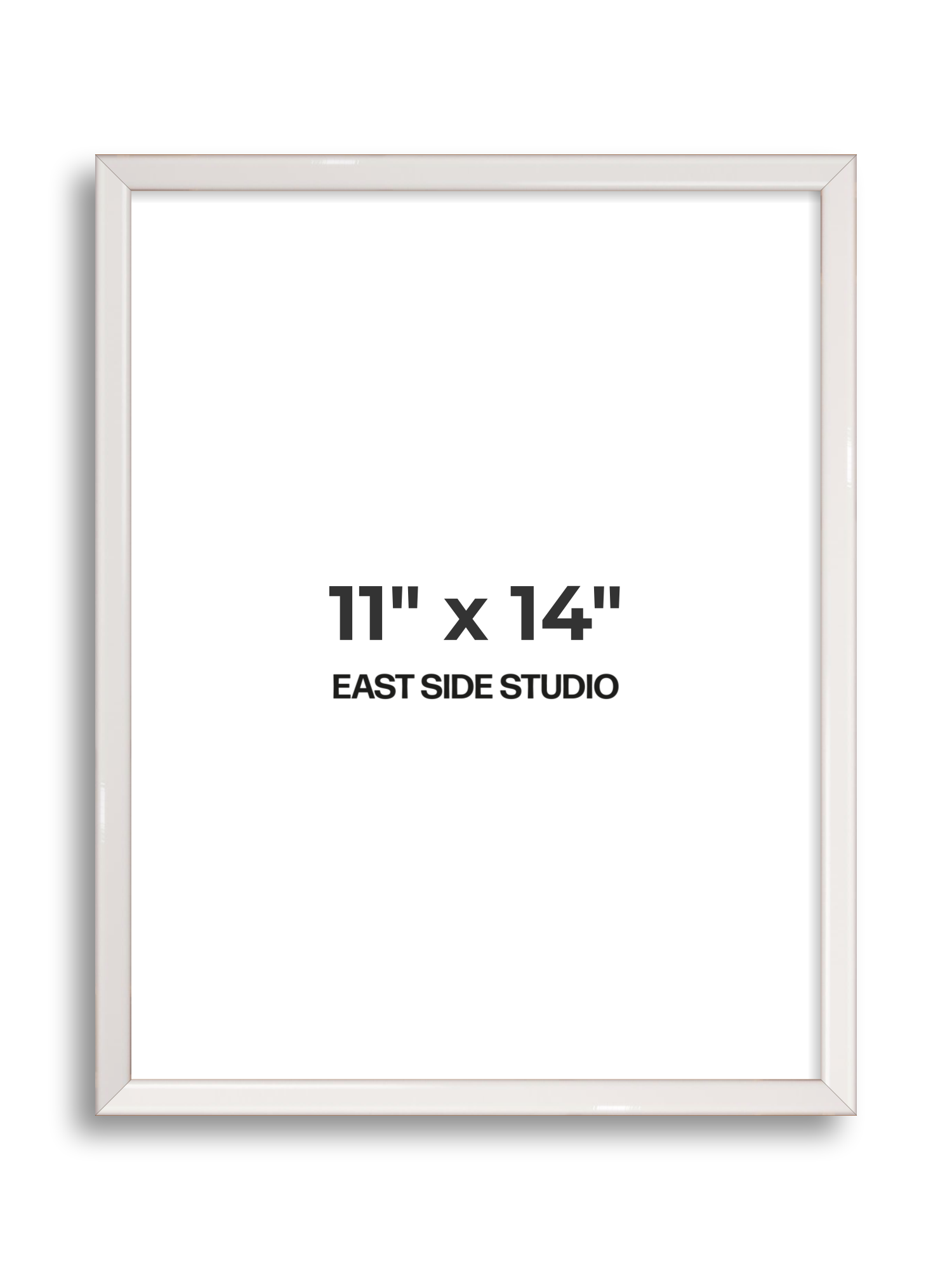 White Gloss 11" x 14" picture frame