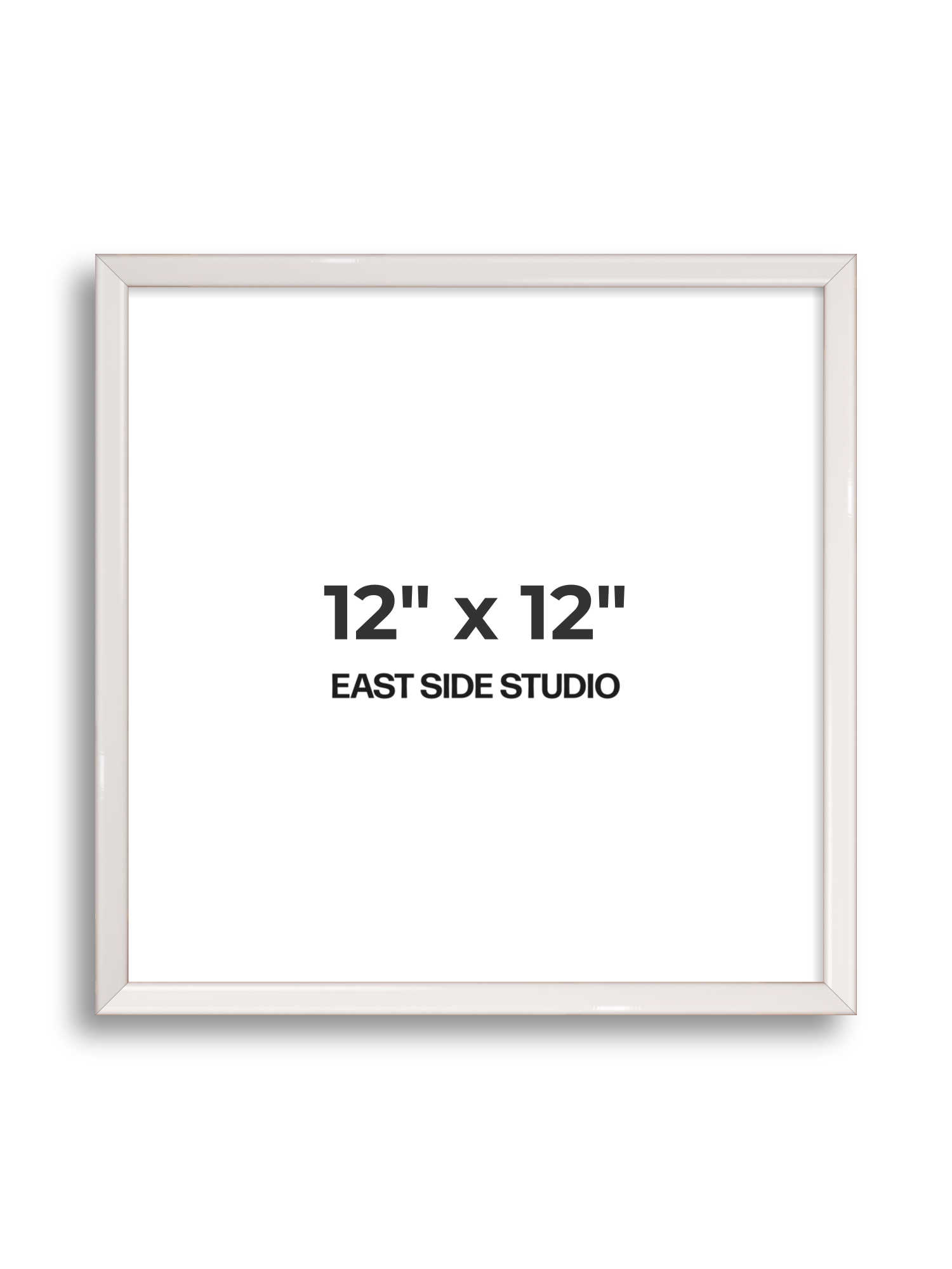 White Gloss 12" x 12" picture frame