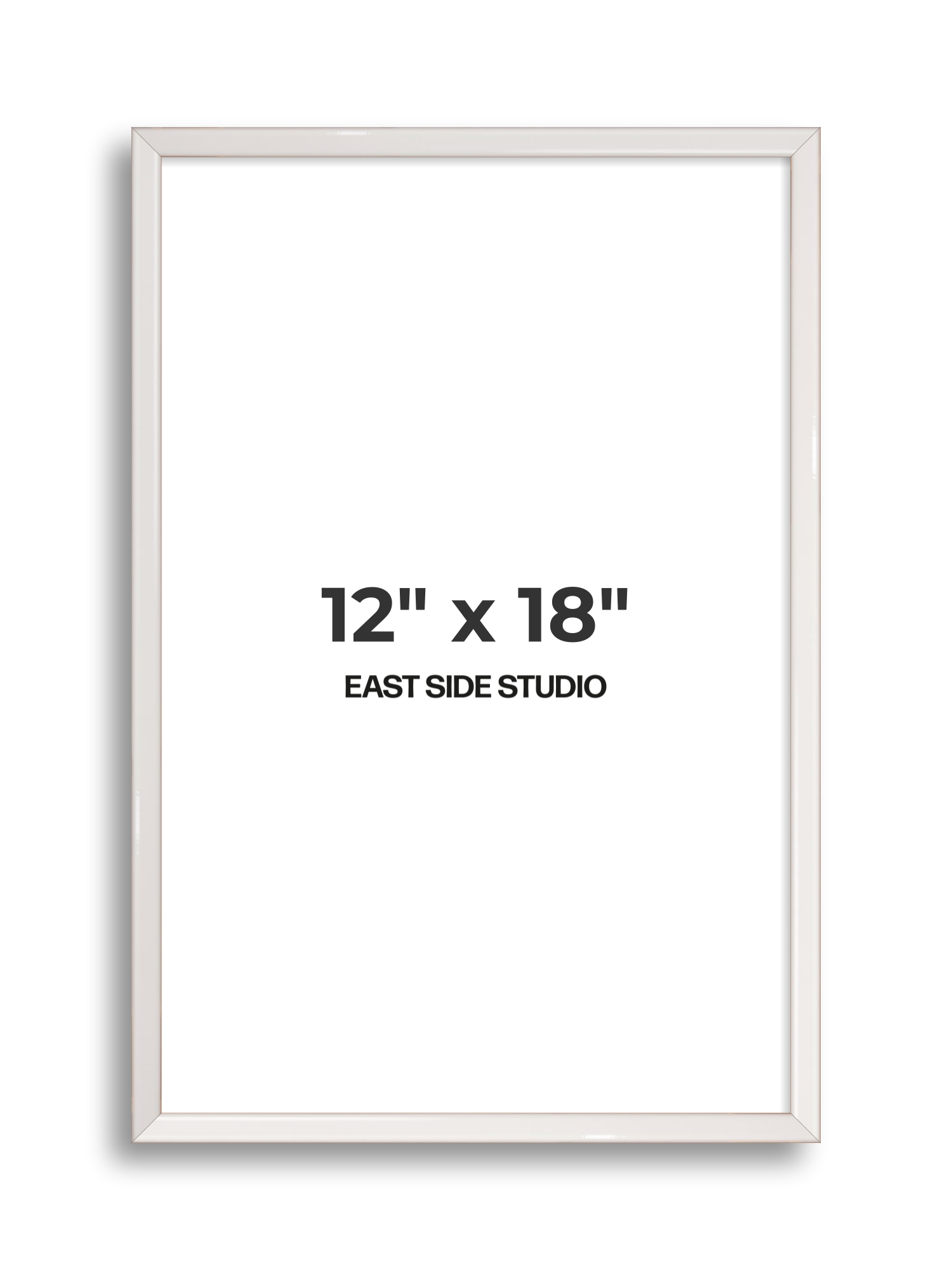 White Gloss 12" x 18" picture frame