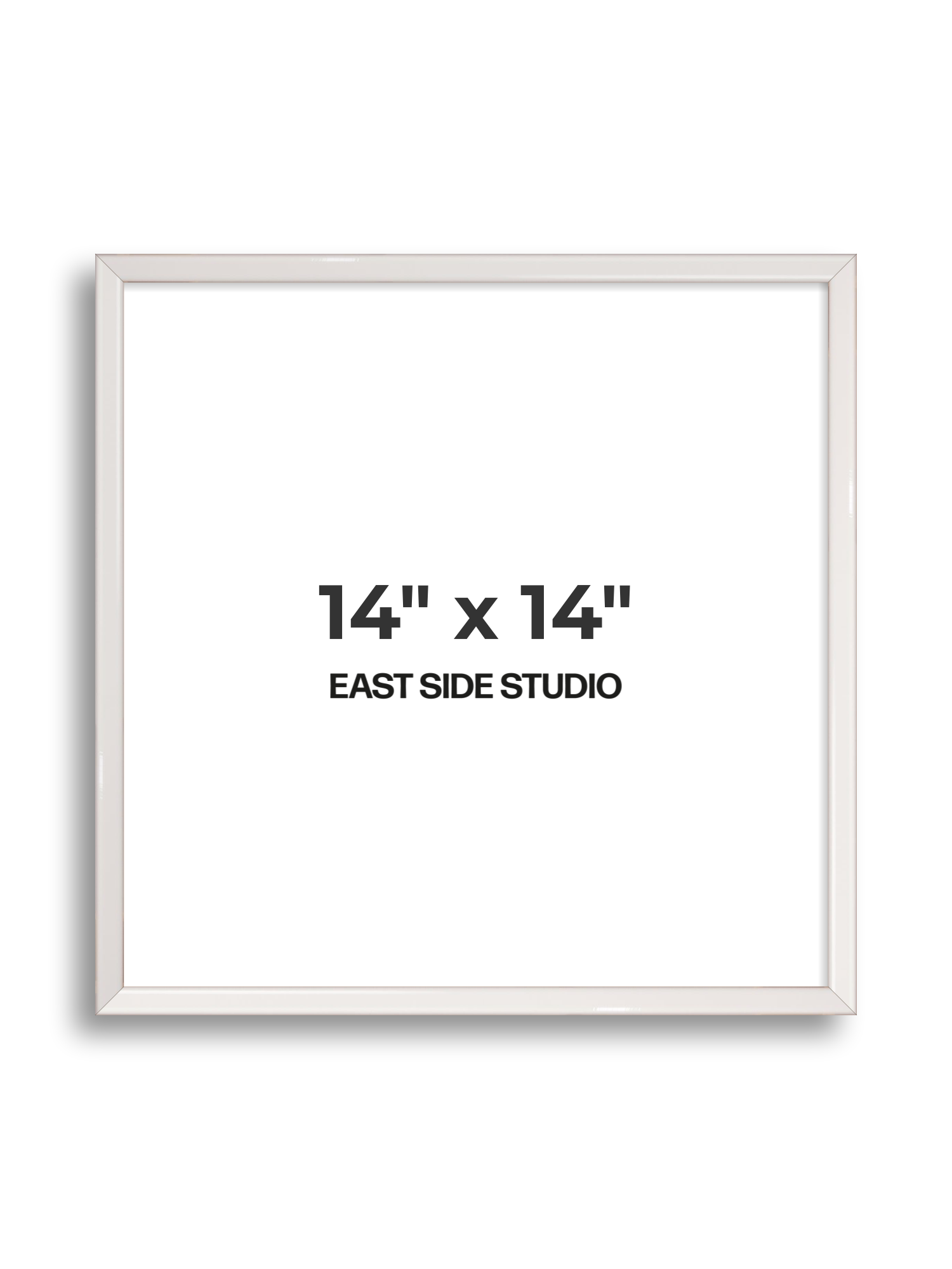 White Gloss 14" x 14" picture frame