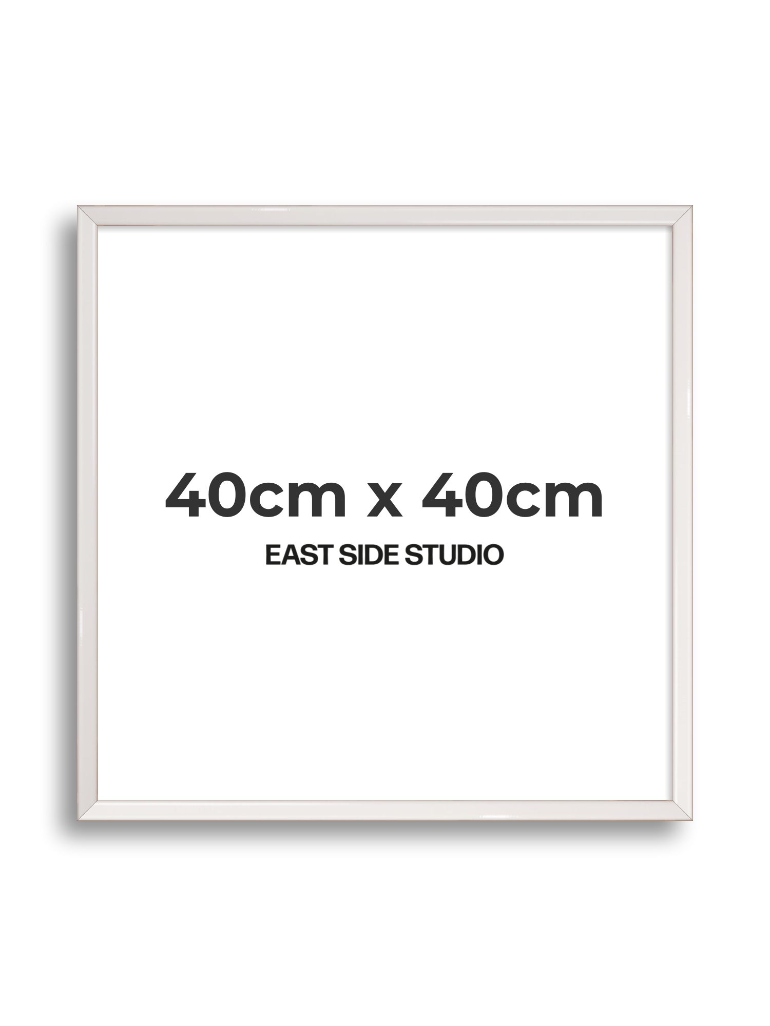 White Gloss 40cm x 40cm picture frame
