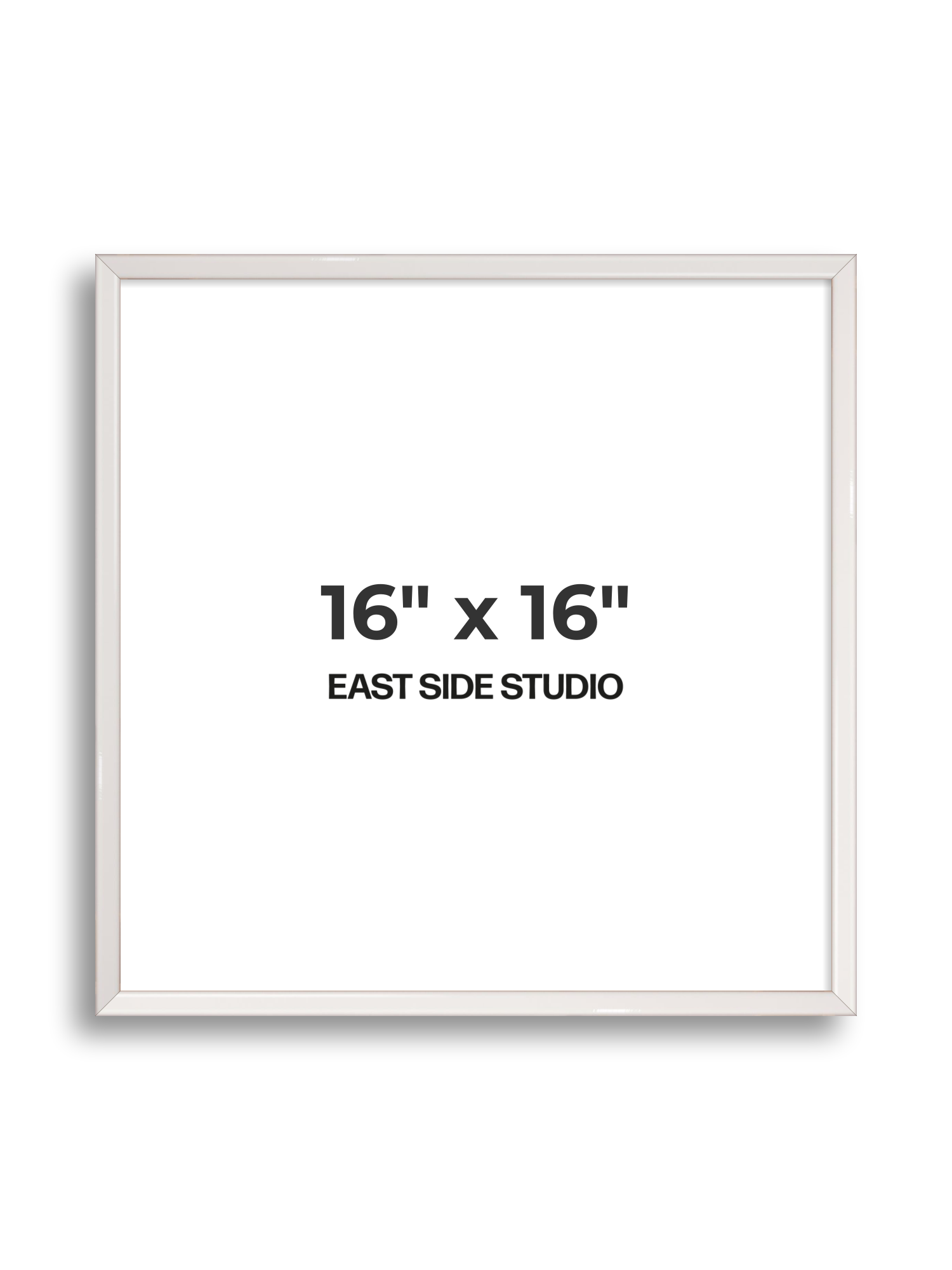 White Gloss 16" x 16" picture frame