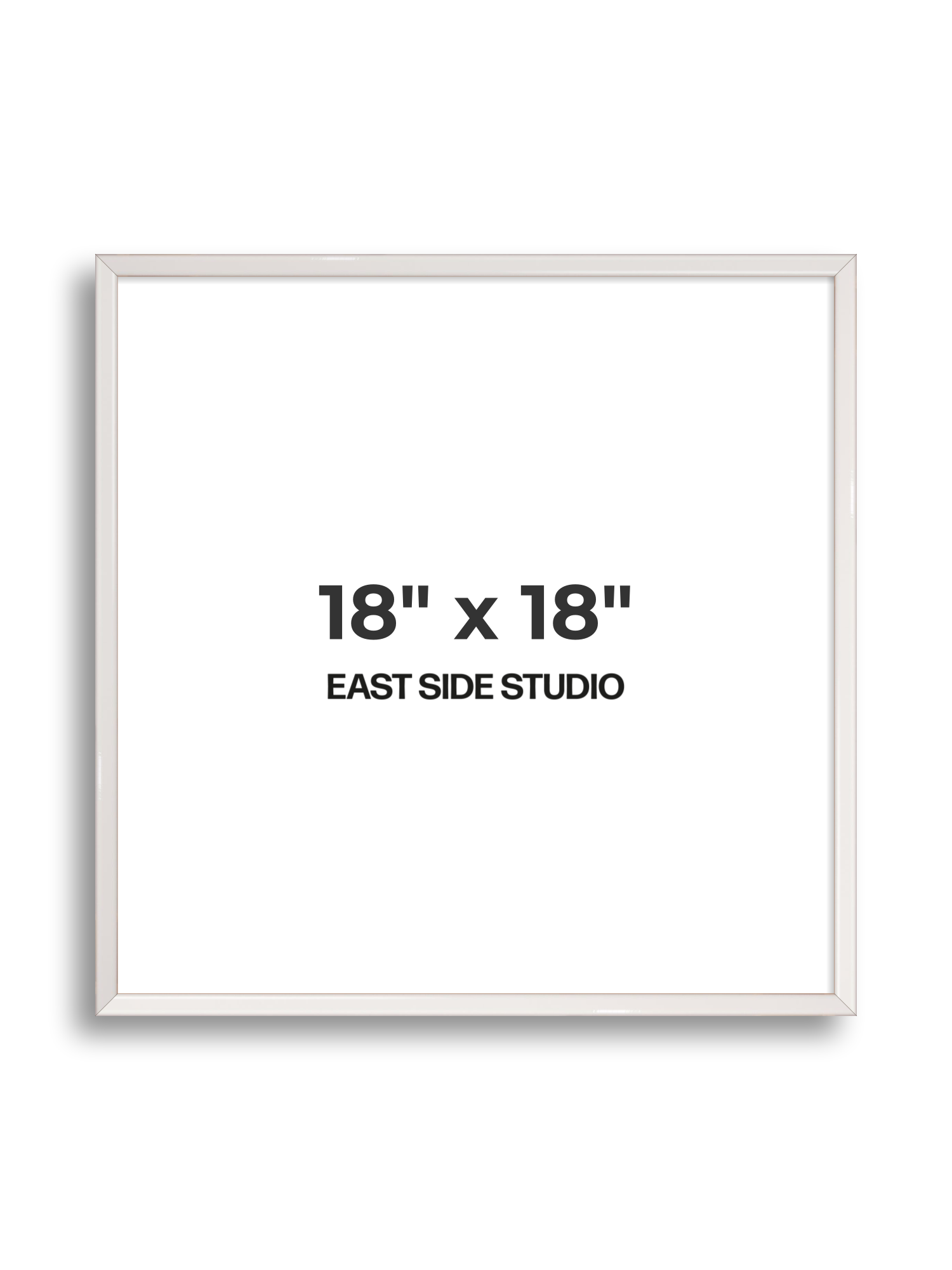 White Gloss 18" x 18" picture frame