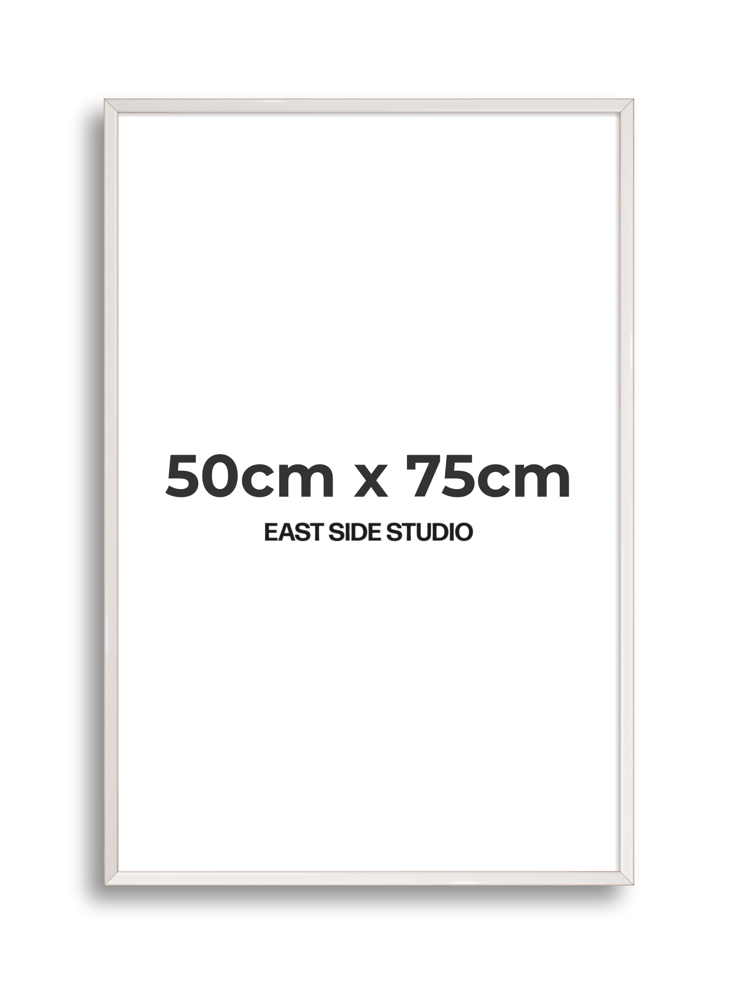 White Gloss 50cm x 75cm picture frame