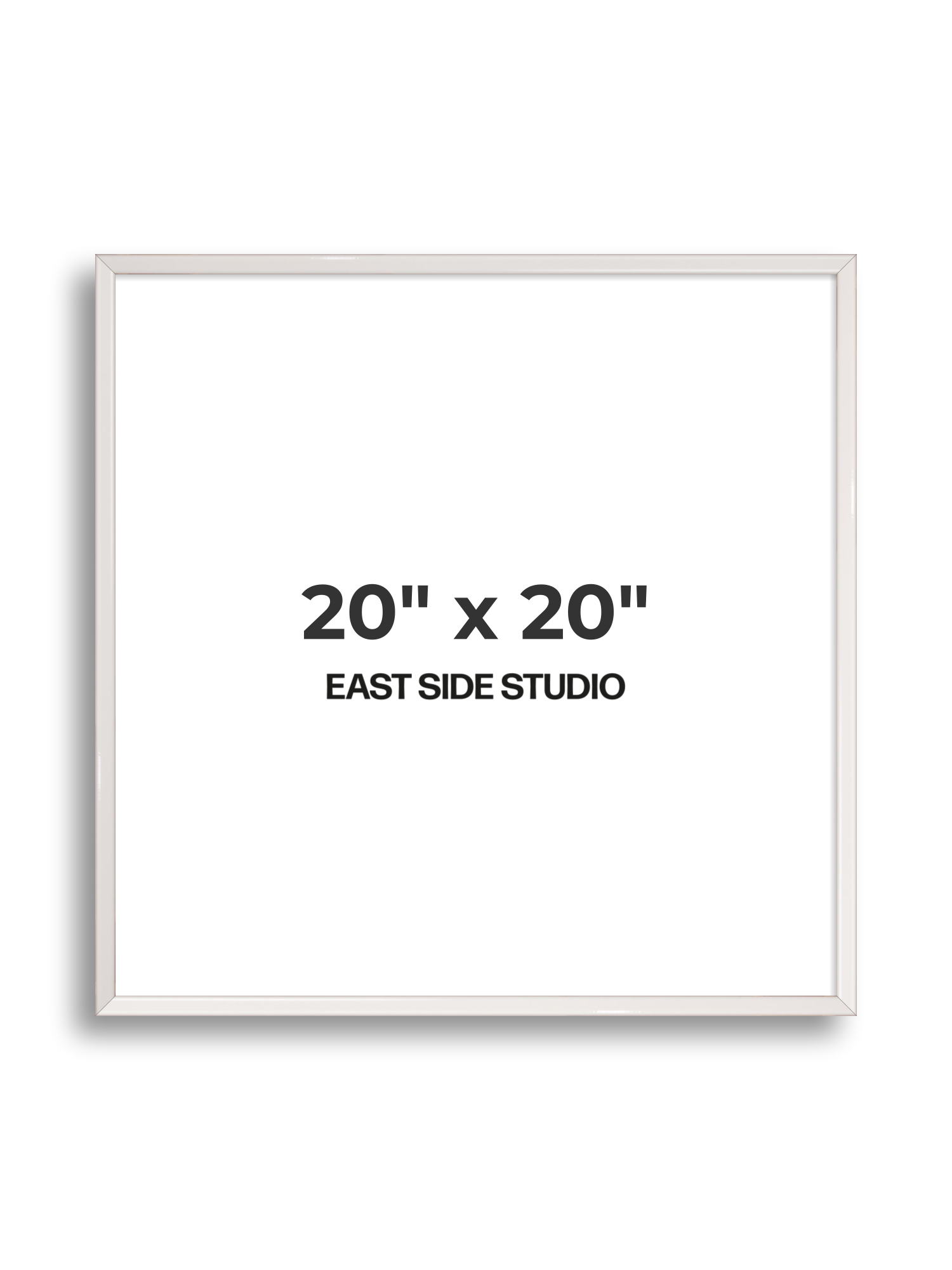 White Gloss 20" x 20" picture frame