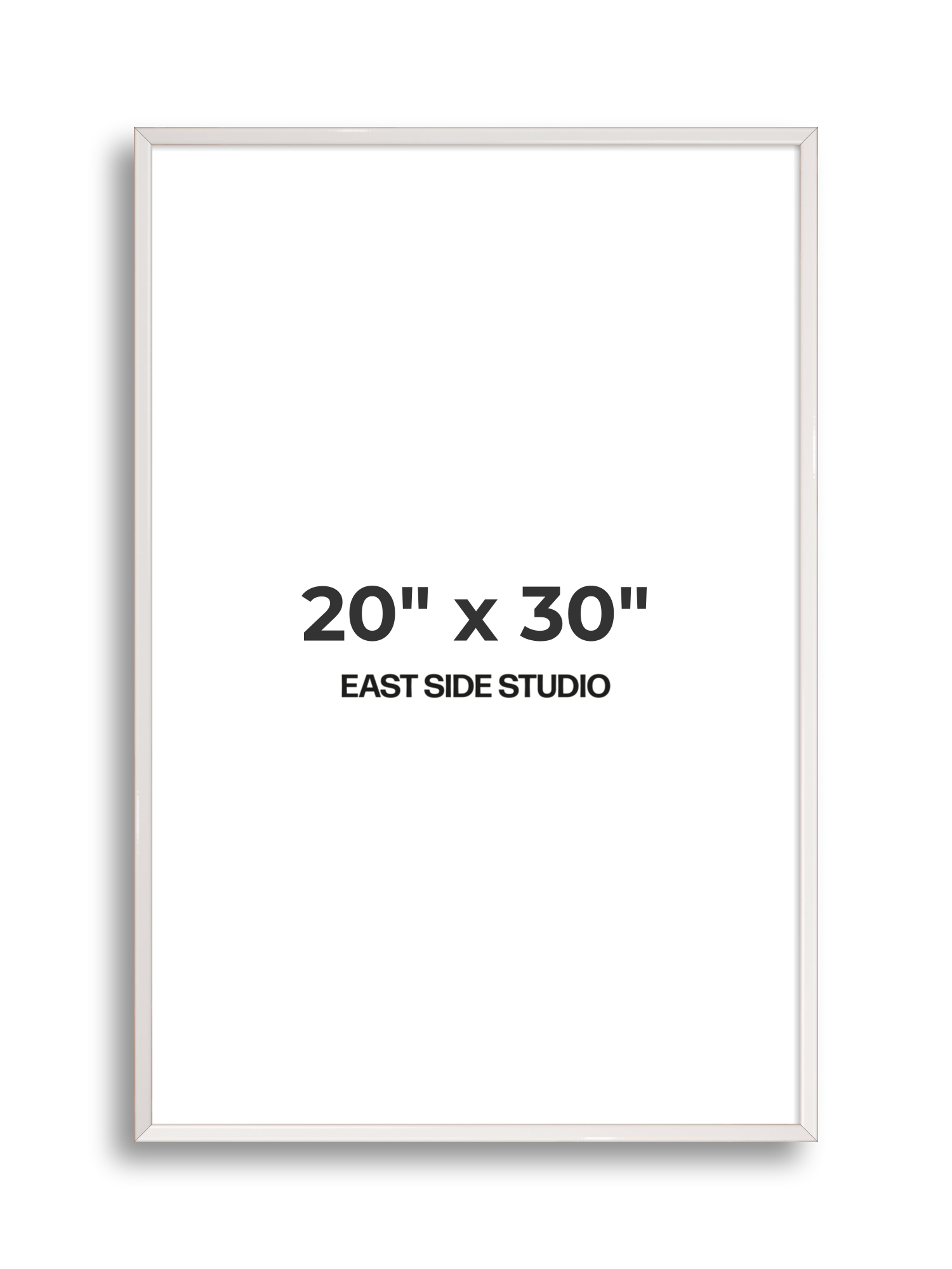 White Gloss 20" x 30" picture frame