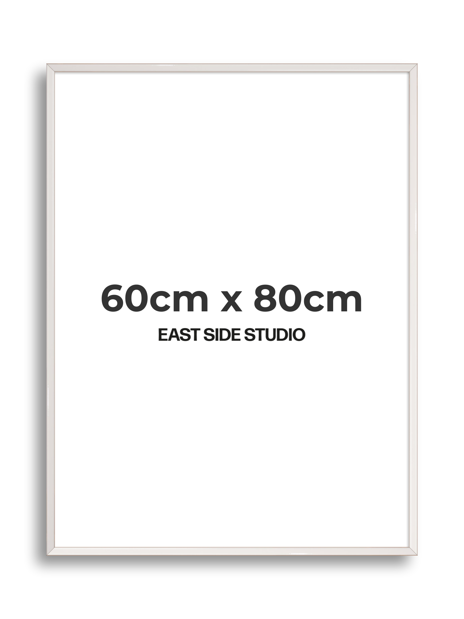 White Gloss 60cm x 80cm picture frame