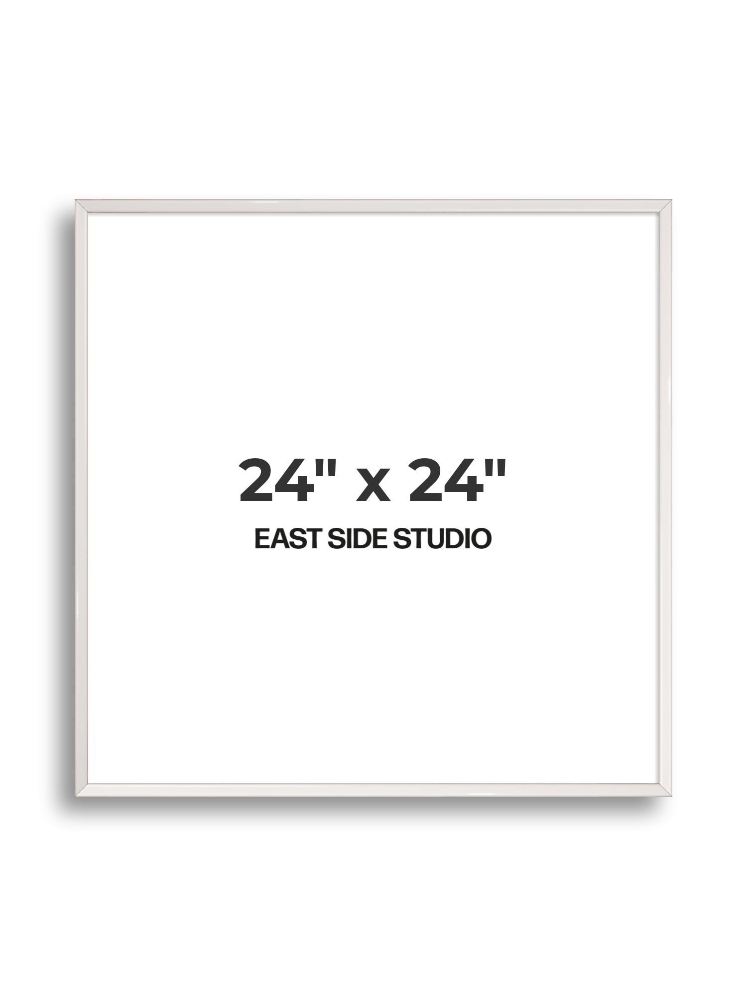 White Gloss 24" x 24" picture frame