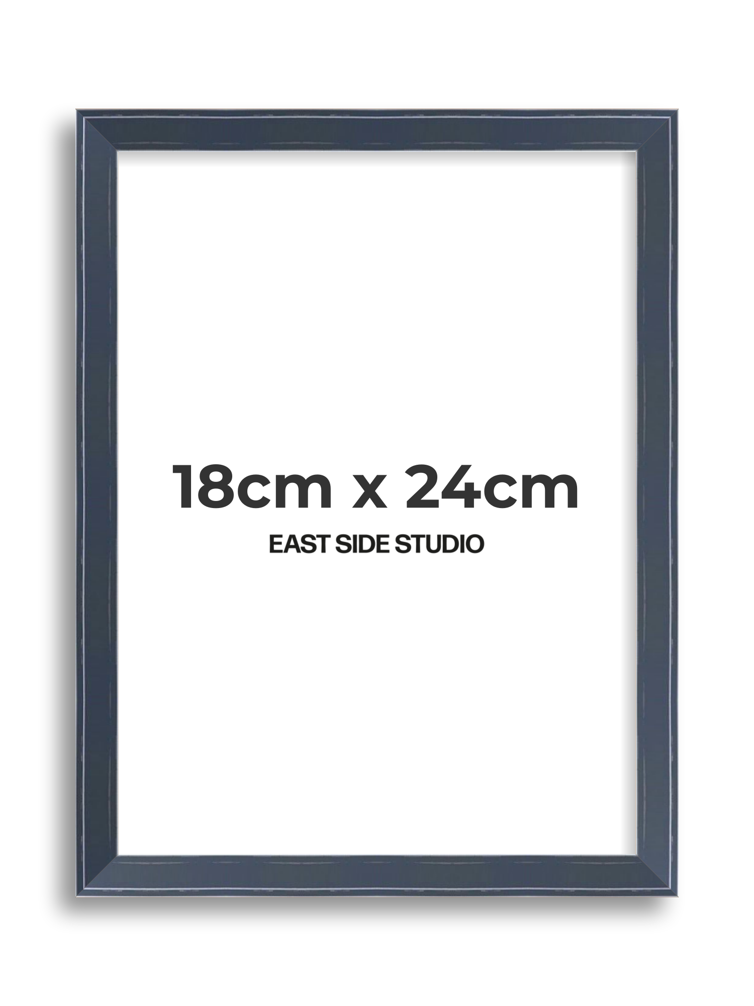 Navy Gloss 18cm x 24cm picture frame