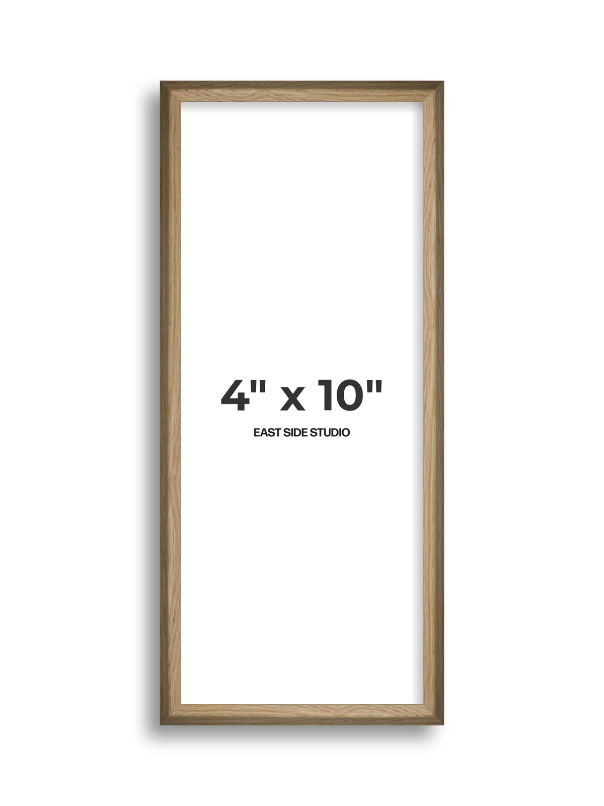 Natural Wood 4" x 10" picture frame