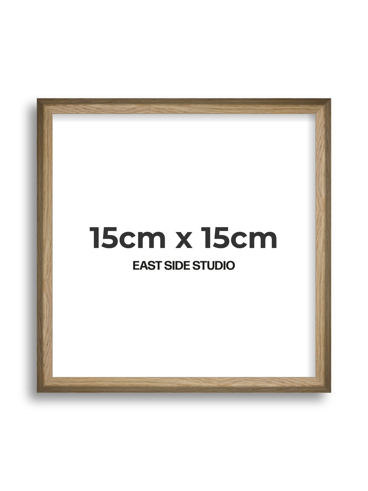 Natural Wood 15cm x 15cm picture frame