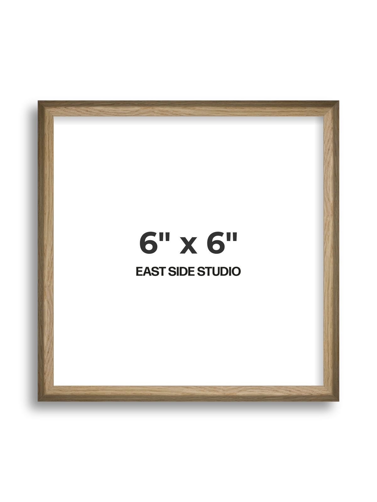 Natural Wood 6" x 6" picture frame