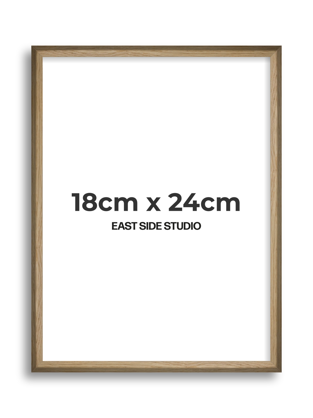 Natural Wood 18cm x 24cm picture frame