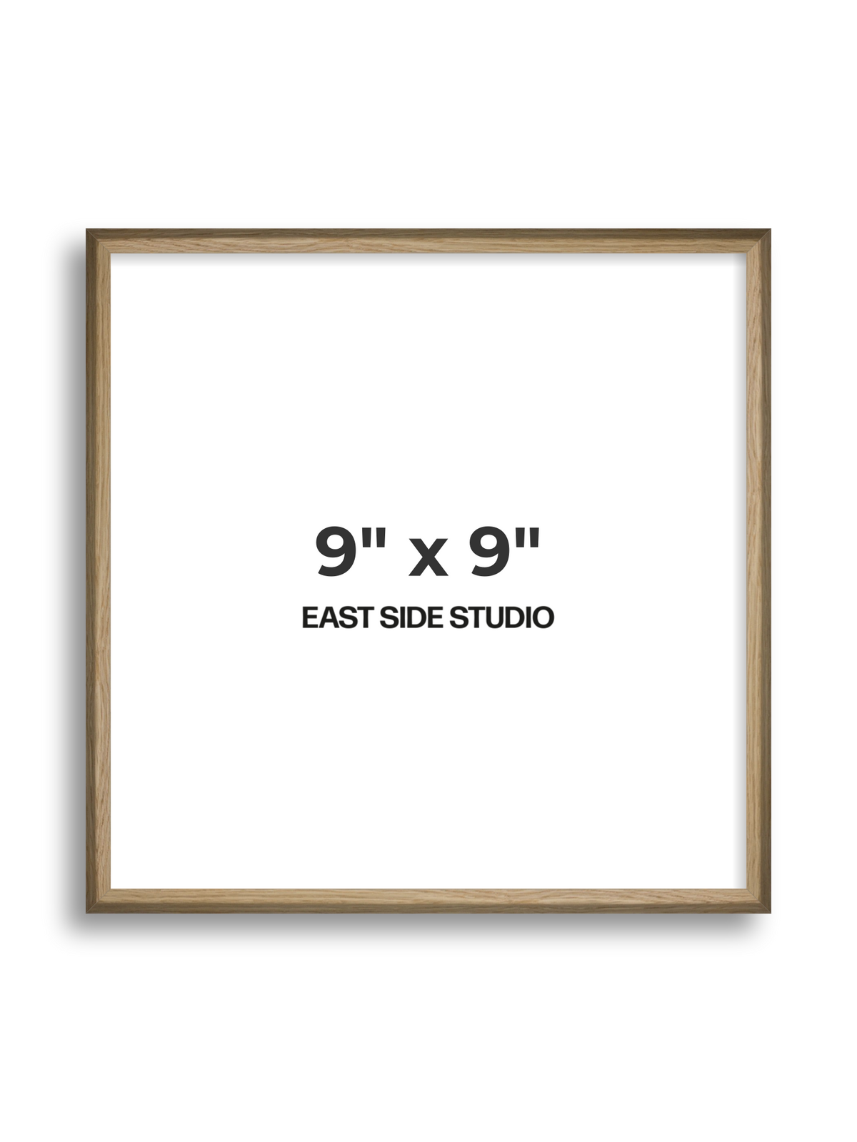 Natural Wood 9" x 9" picture frame