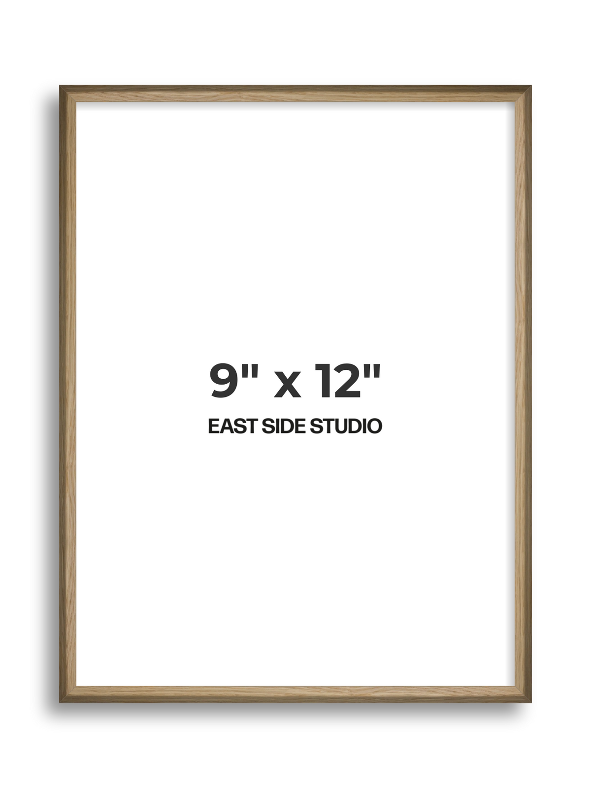 Natural Wood 9" x 12" picture frame
