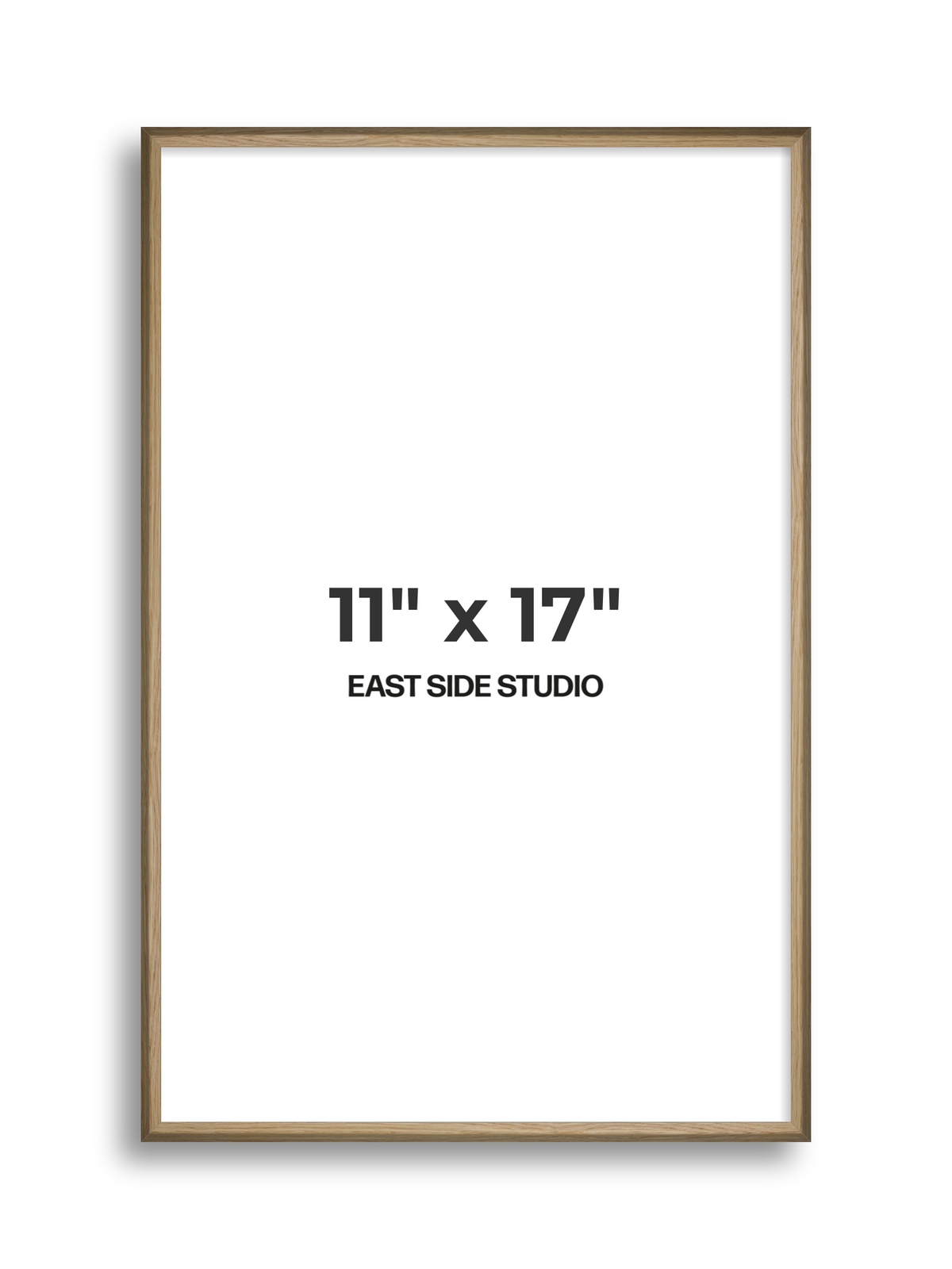 Natural Wood 11" x 17" picture frame