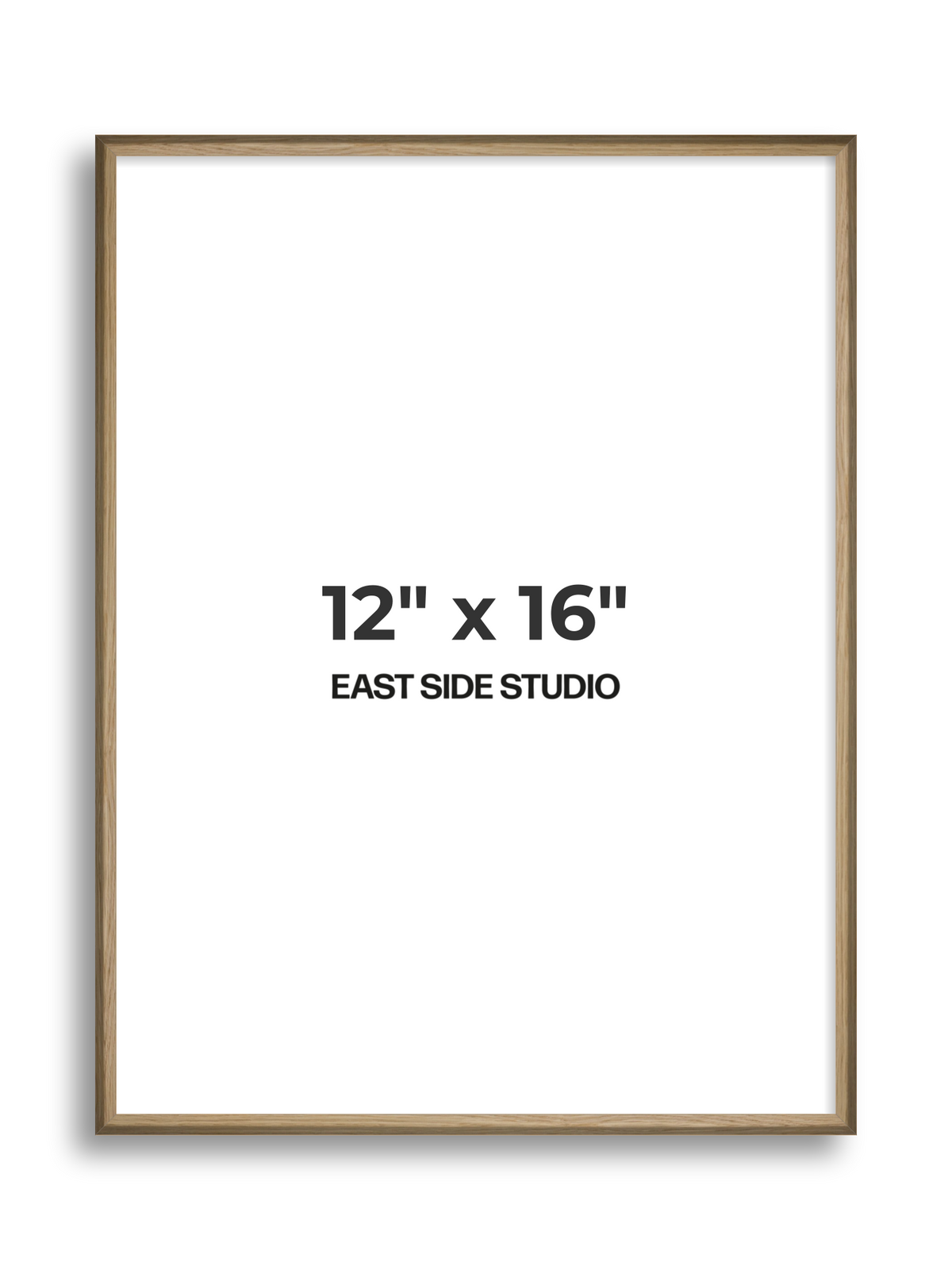 Natural Wood 12" x 16" picture frame