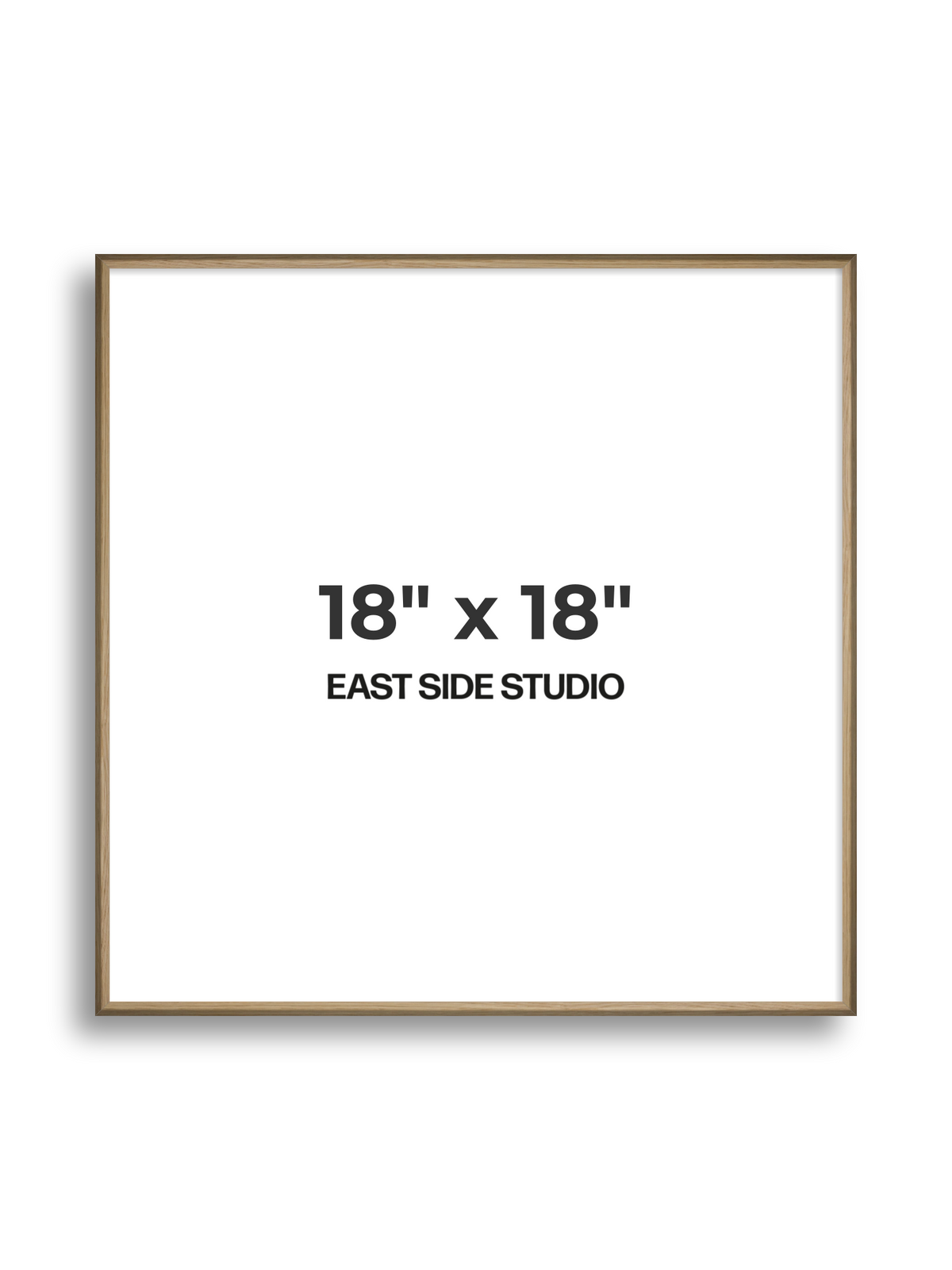 Natural Wood 18" x 18" picture frame