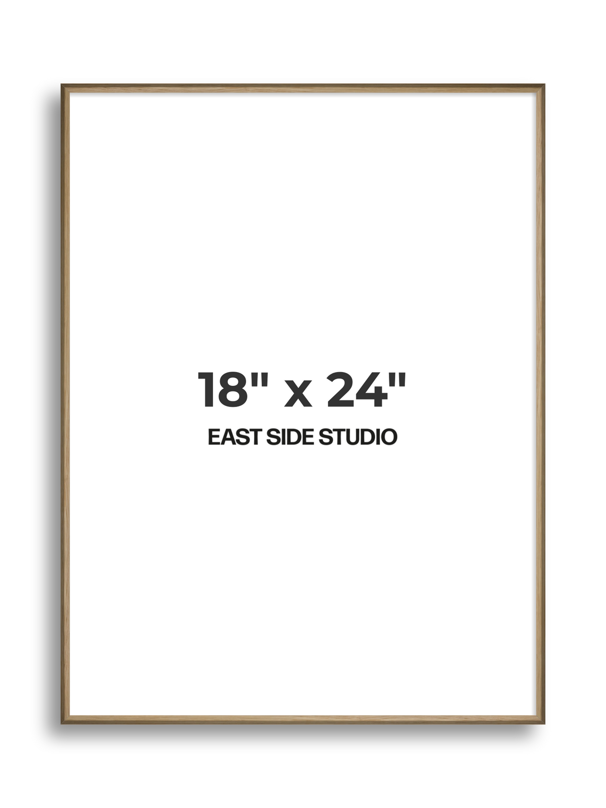 Natural Wood 18" x 24" picture frame